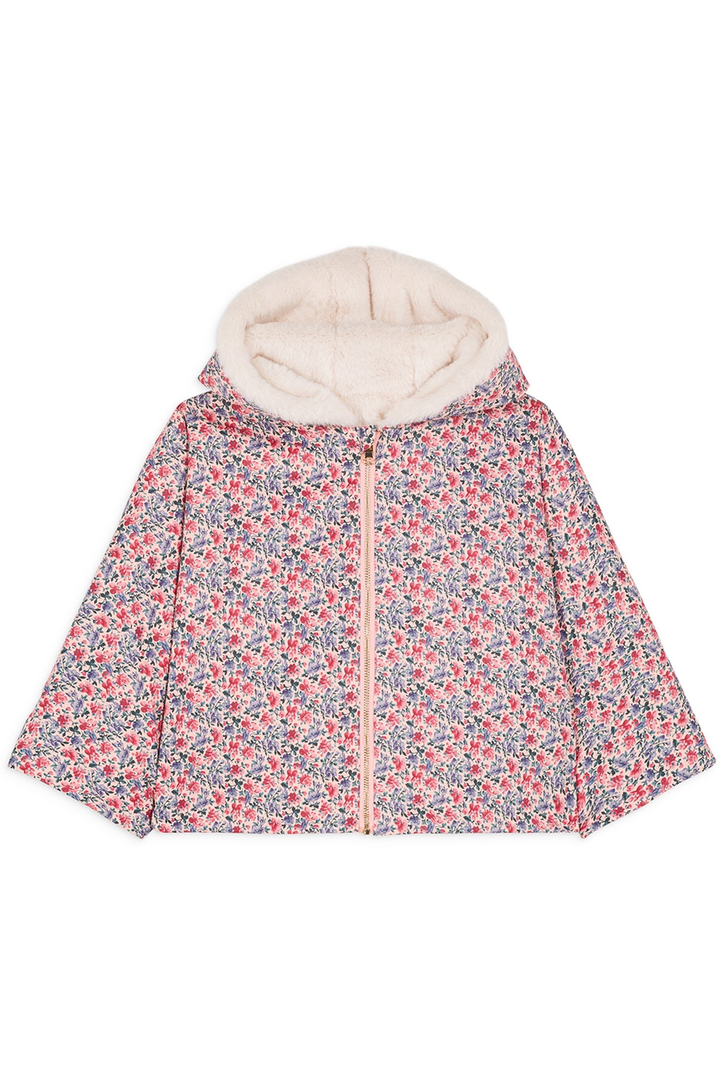 REVERSIBLE COAT FELVET BLUSH FLORAL WORLD 3