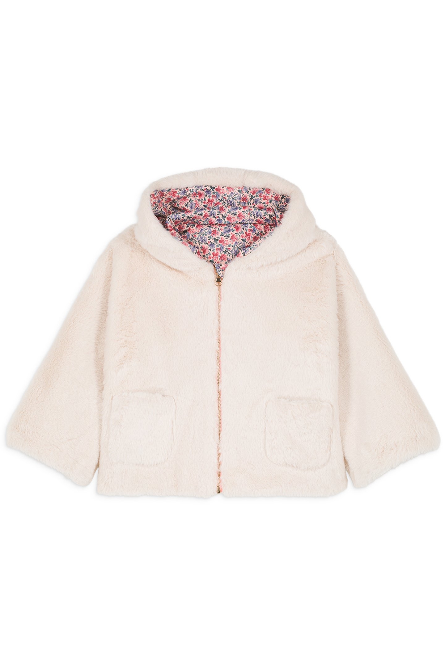 REVERSIBLE COAT FELVET BLUSH FLORAL WORLD 4