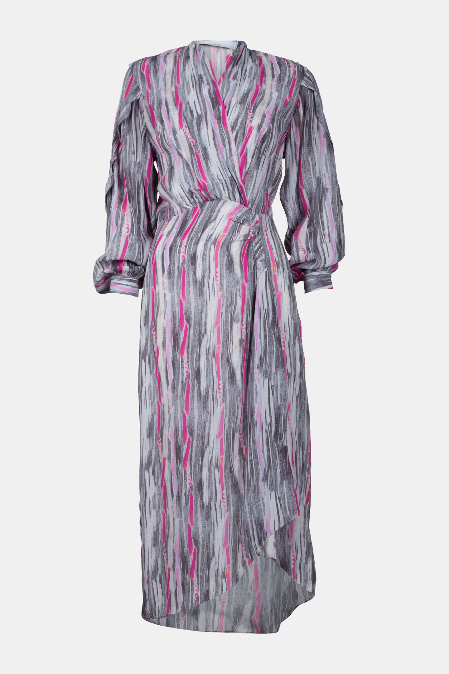 INIAM DRESS GREY/PINK 3