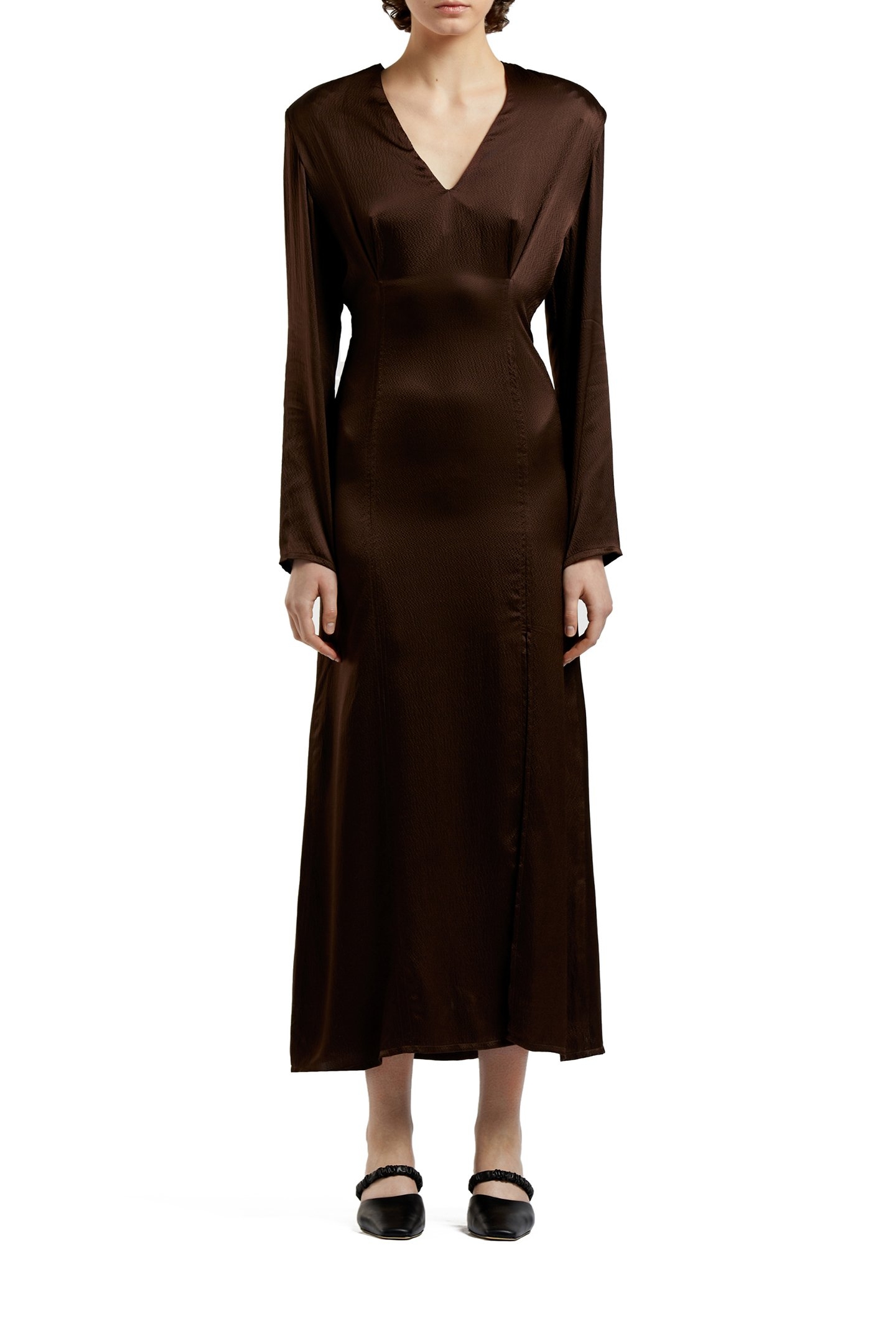 EVENING DRESS BROWN 1