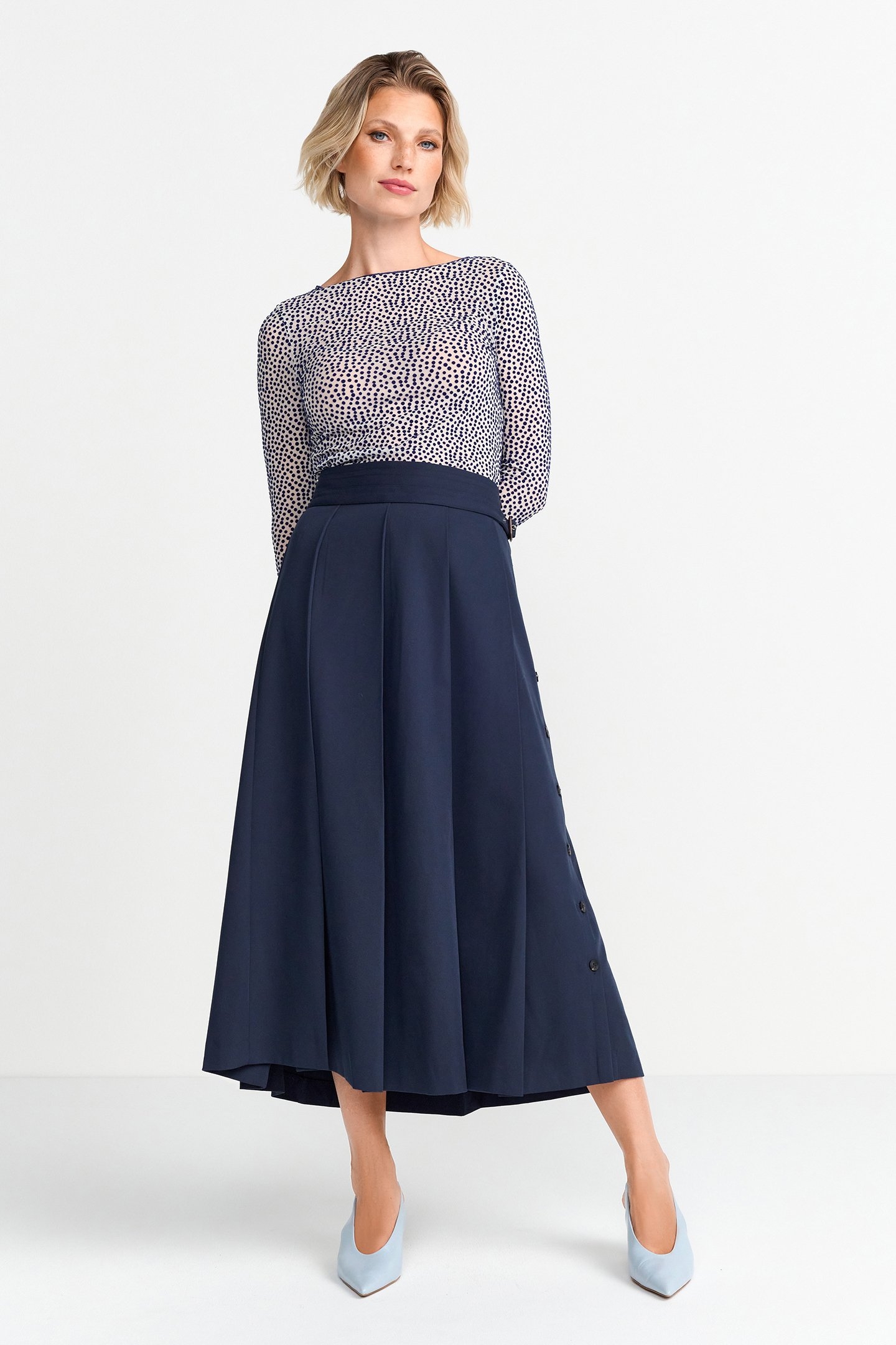 BOAT NECK MESH LONGSLEEVE MIDNIGHT BLUE 2