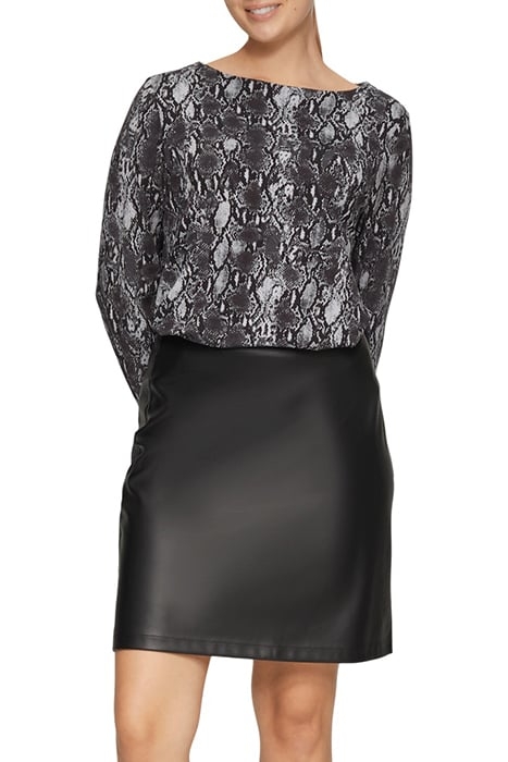 S.OLIVER T-SHIRTS GREY/BLACK 1