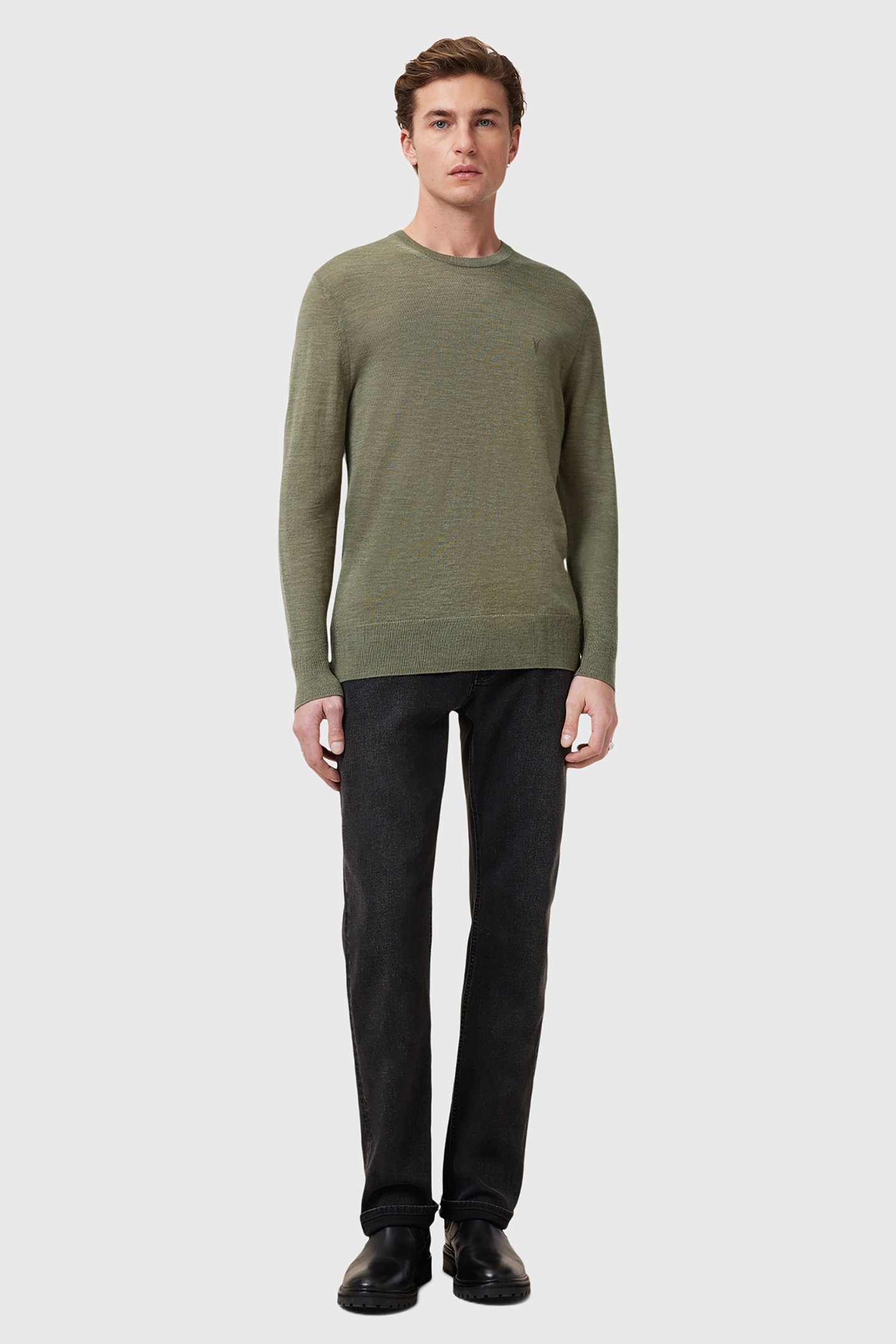 MODE MERINO CREW LIGHT ASH GREEN 5
