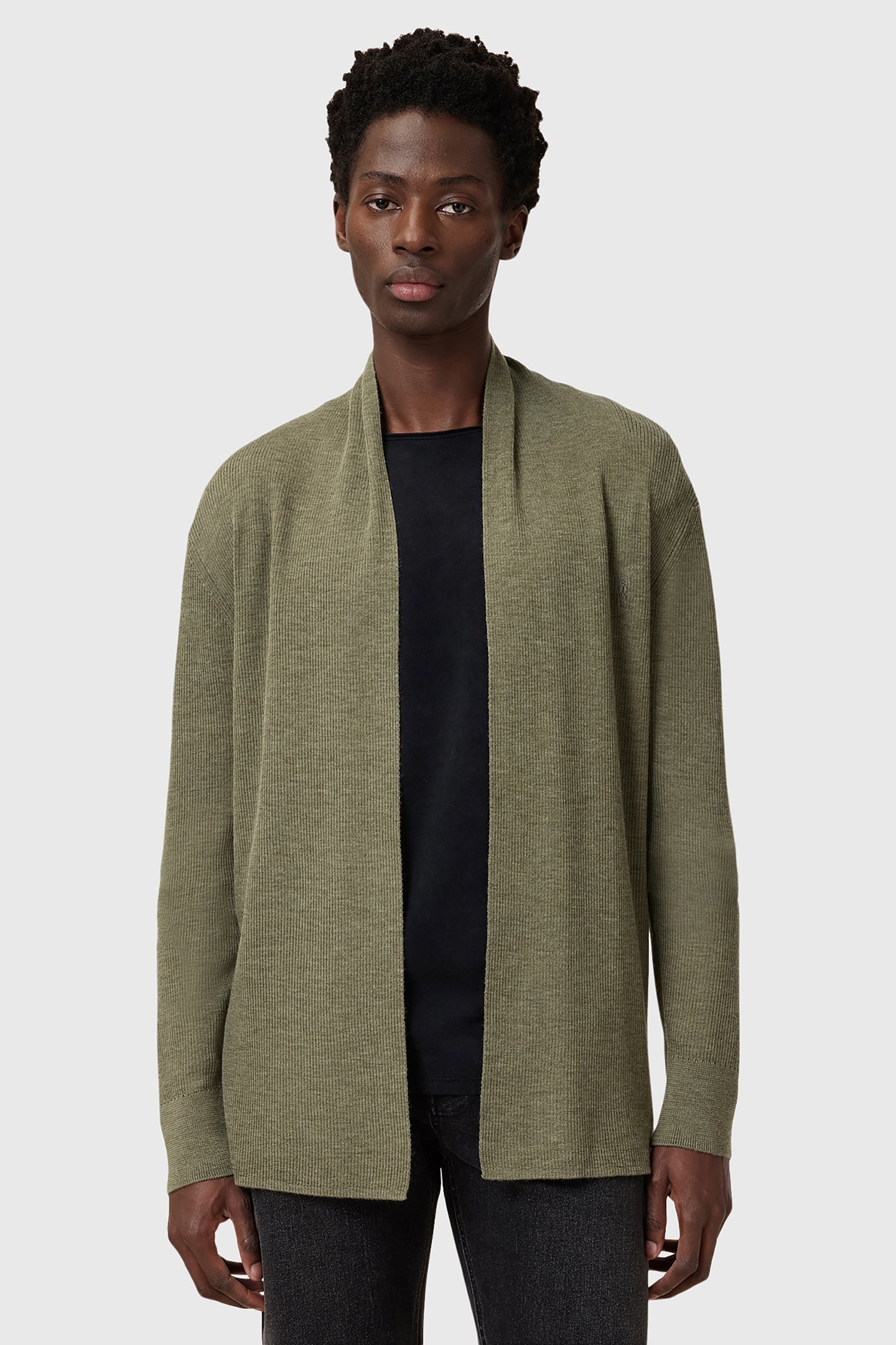 MODE MERINO OPEN CAR LIGHT ASH GREEN 1