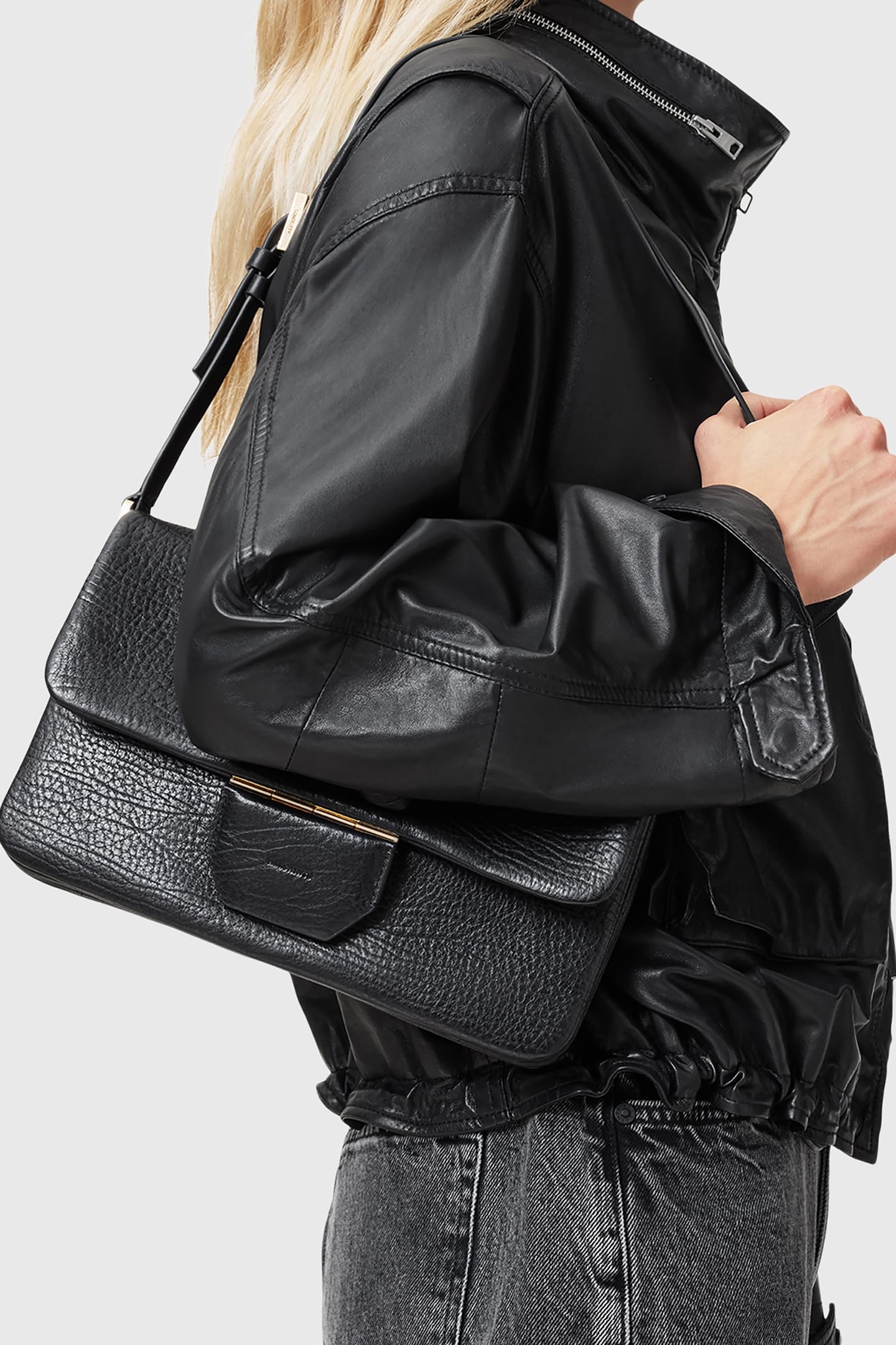 ONDINE GRAIN SHLDR BLACK 5