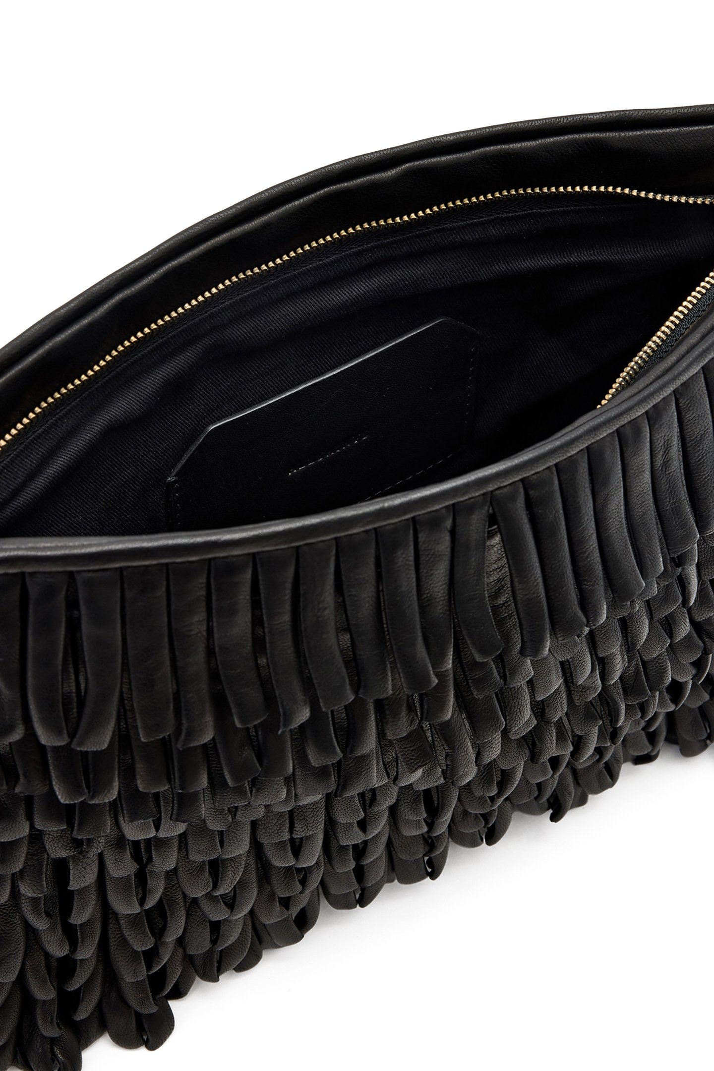 BETTINA FRNGE CLUTCH BLACK 5