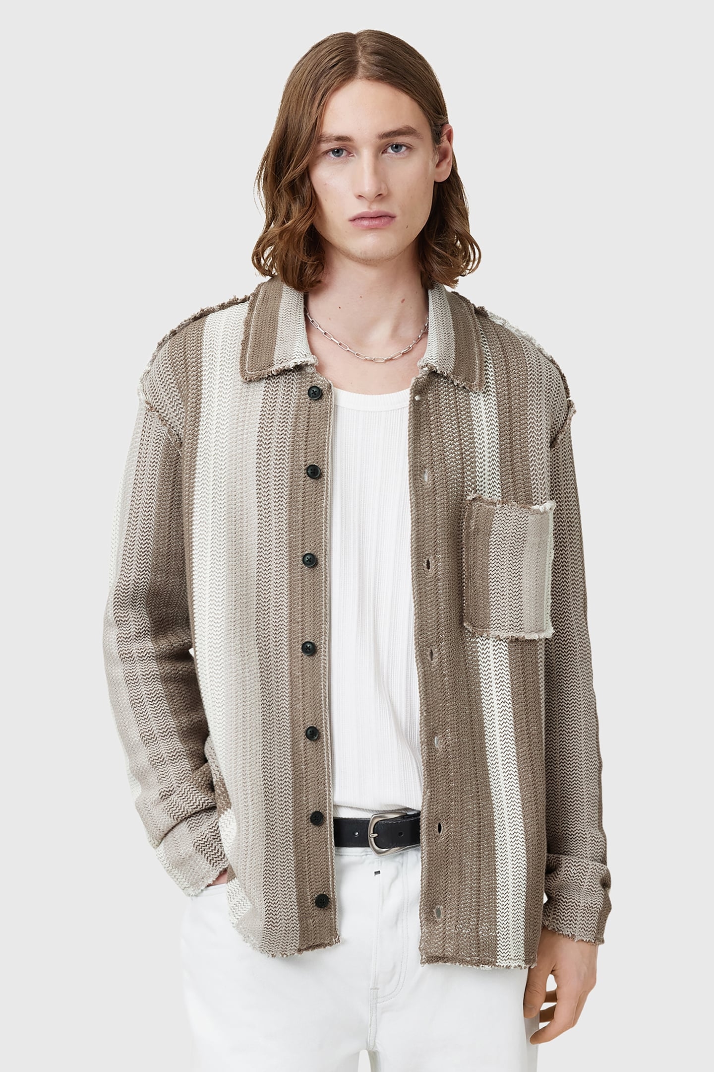 TRUCK CARDIGAN PLASTER TAUPE 1