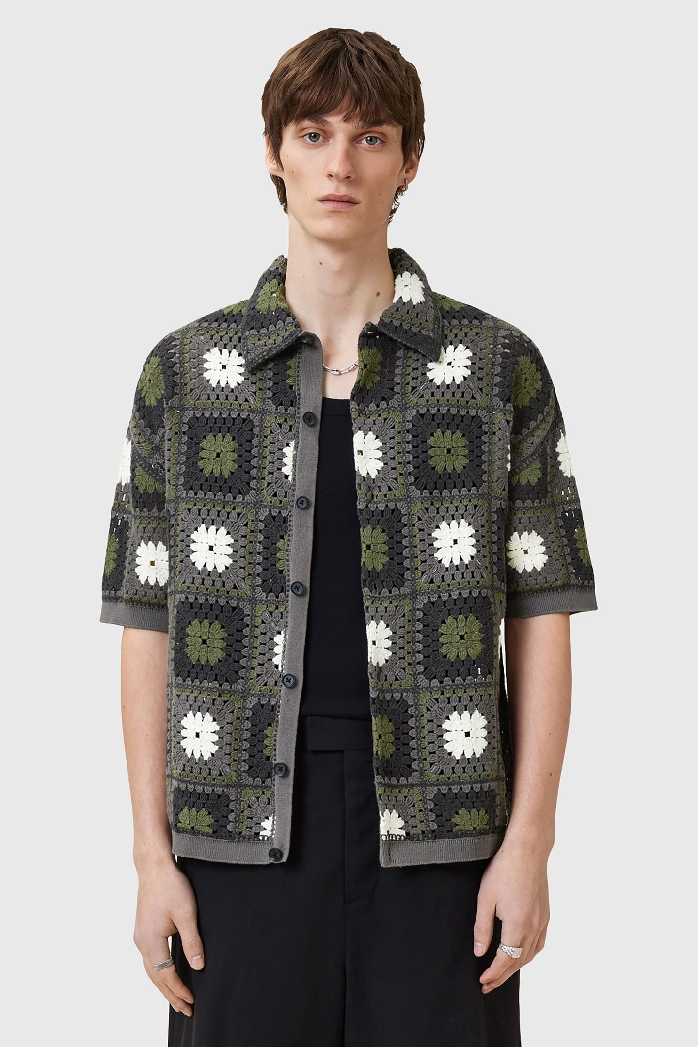 MANDON CARDIGAN GREEN MULTI 1