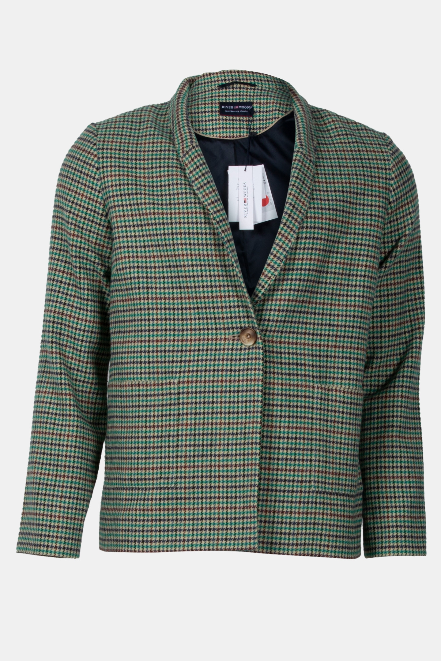 CHECKED BLAZER 2 BUTTONS MULTI 4