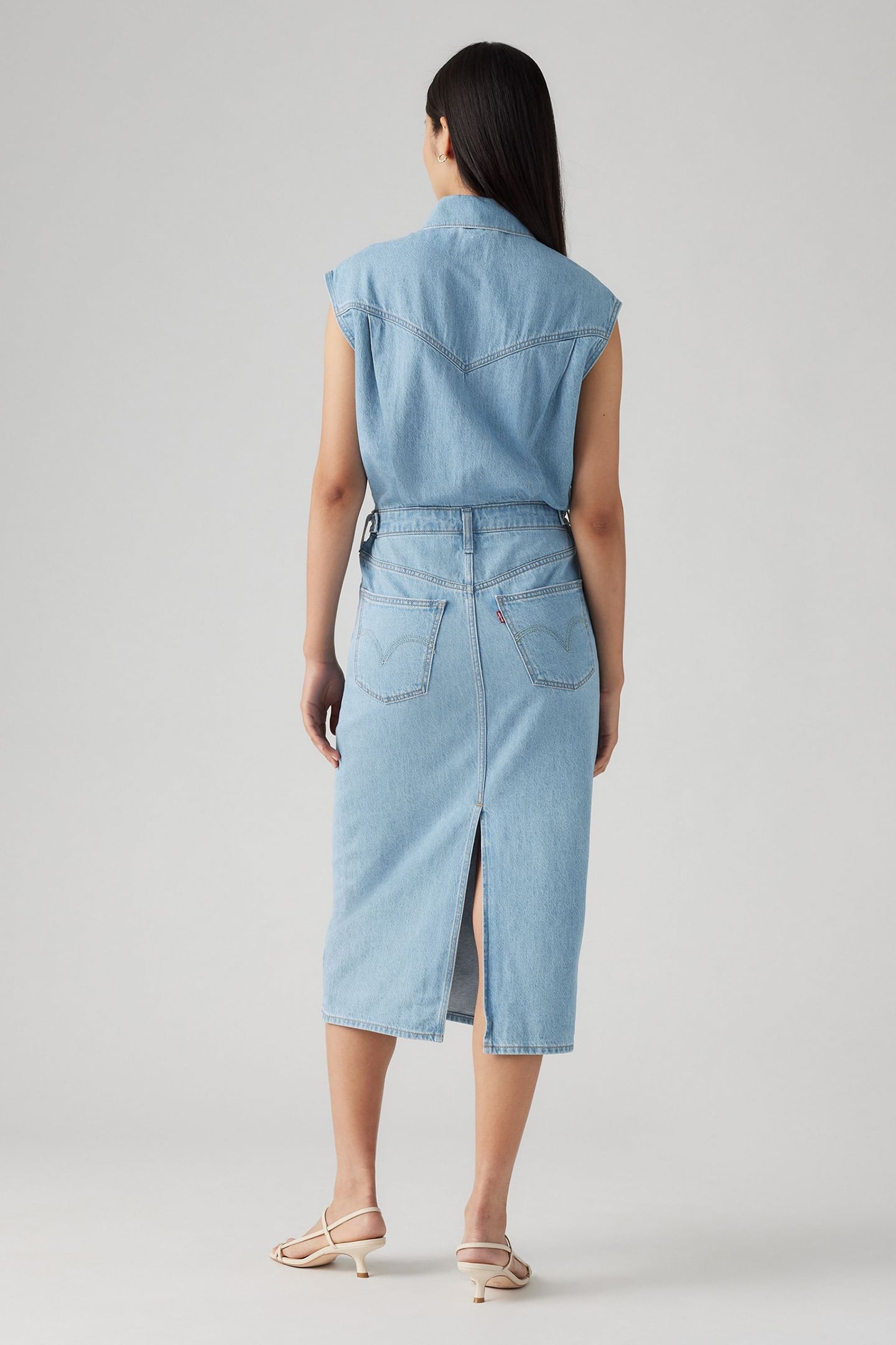 ICONIC SLEEVELESS LIGHTWEIGHT  DRESS LIGHT INDIGO 2