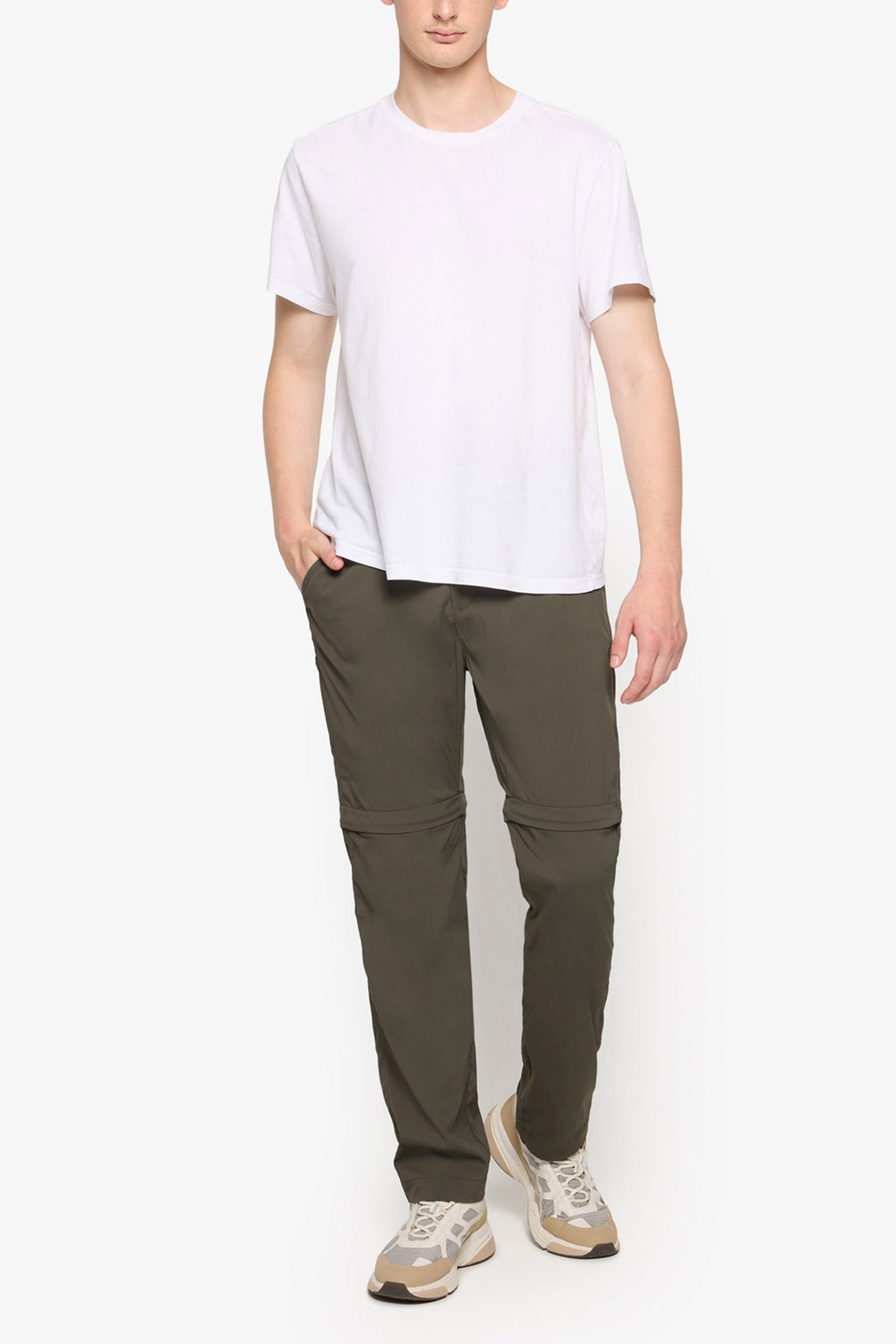 HANESSI ZIP-OFF PANTS GREEN WOOD 3