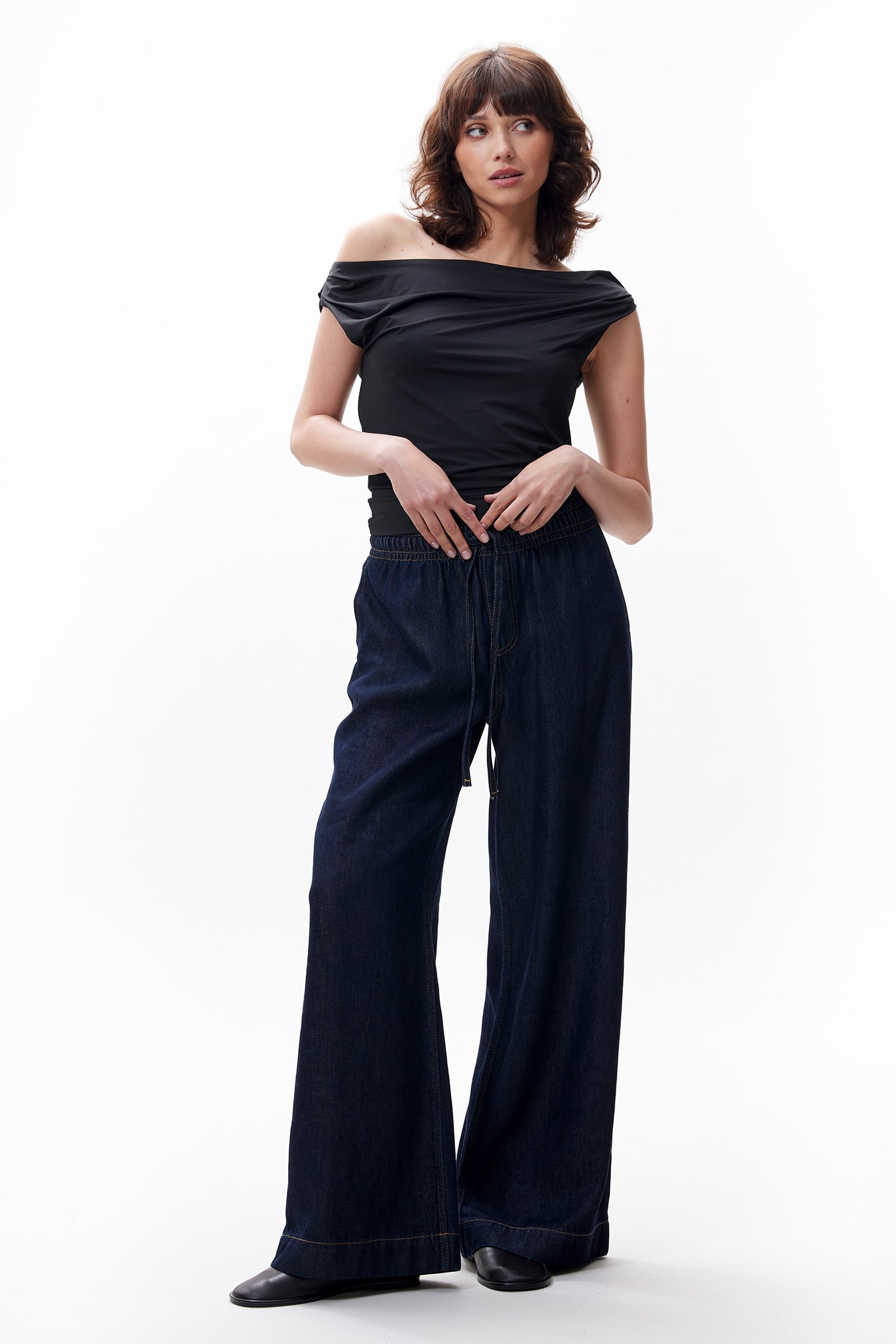 DROPPED SHOULDER SINGLET BLACK 2