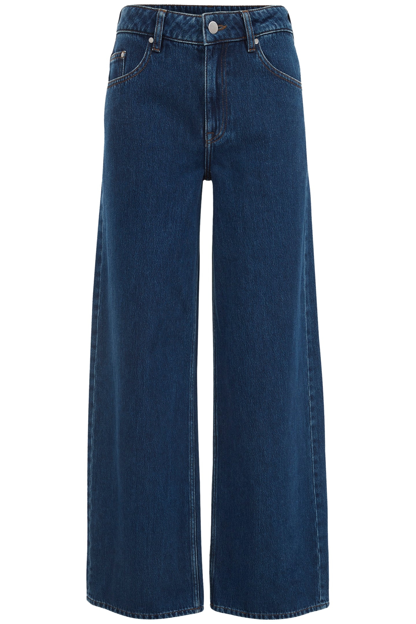 5-POCKET HIGH WAIST DARK BLUE 4