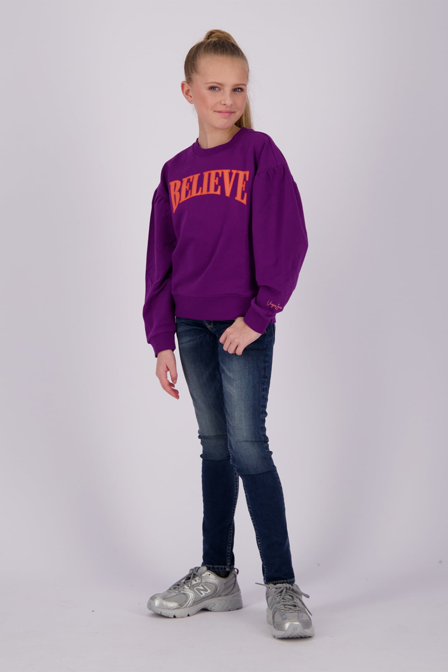 GIRLS NORAN SWEATER ULTRA PURPLE 1