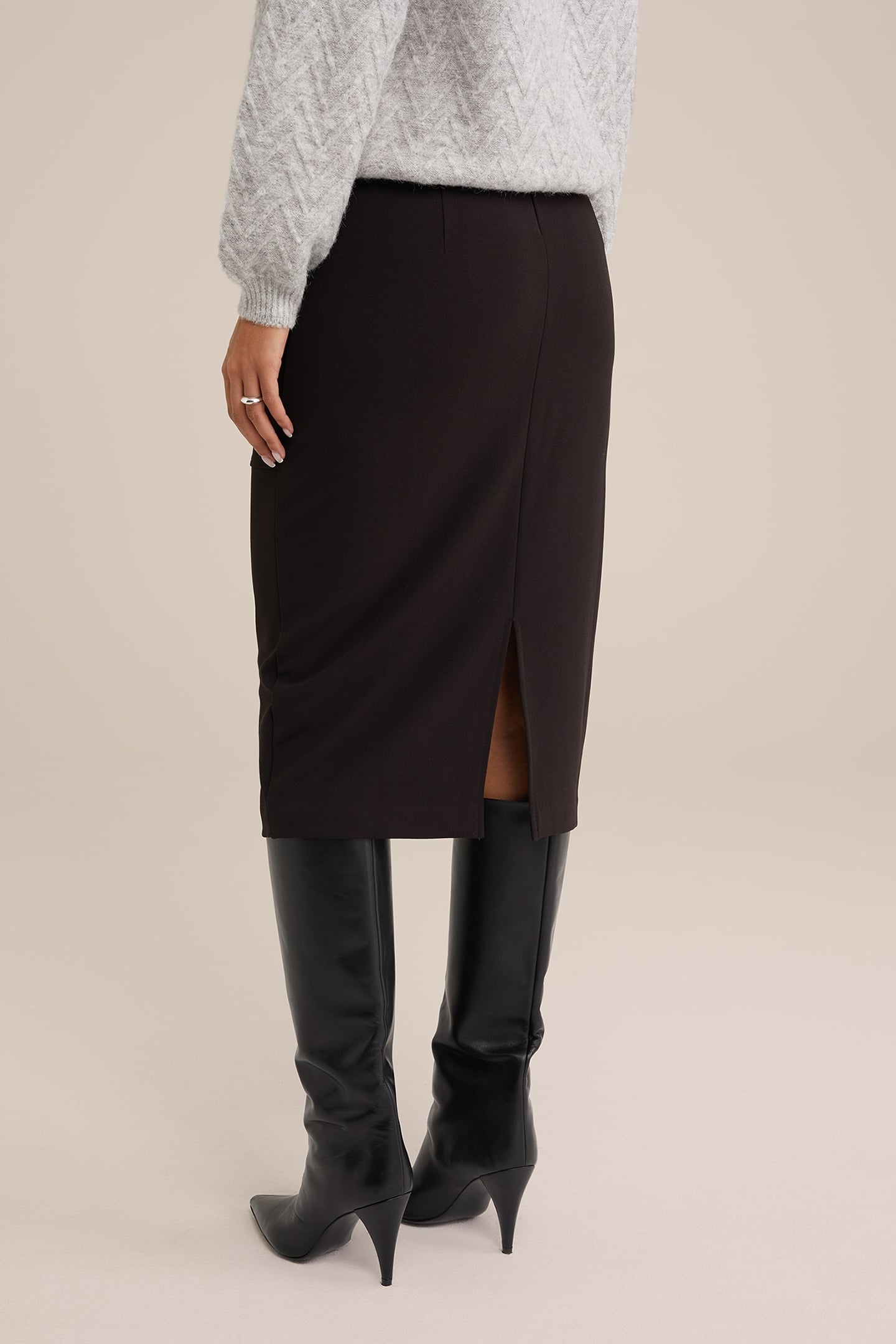 SKIRT PENCIL BLACK 2