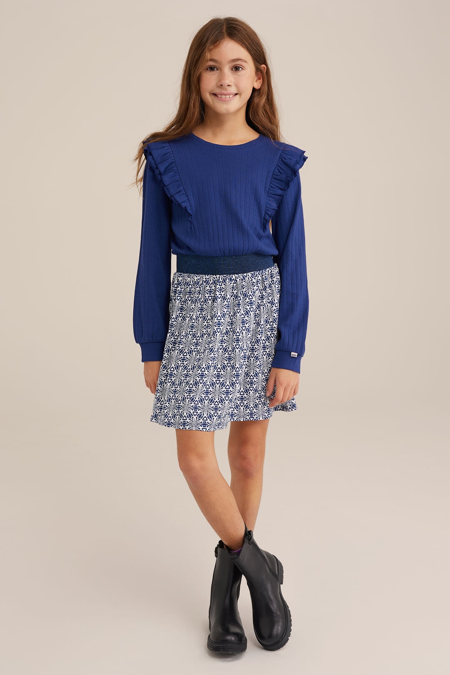 DRESS MID LENGTH DARK BLUE 2