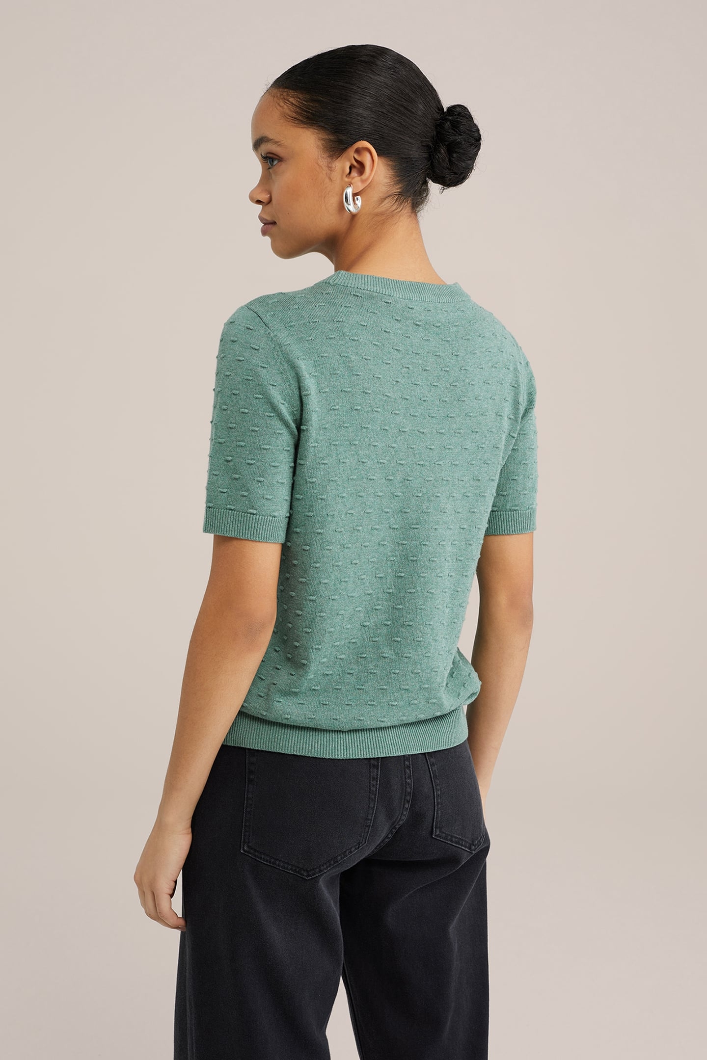 KNITTED PULLOVER LIGHT GREEN 2