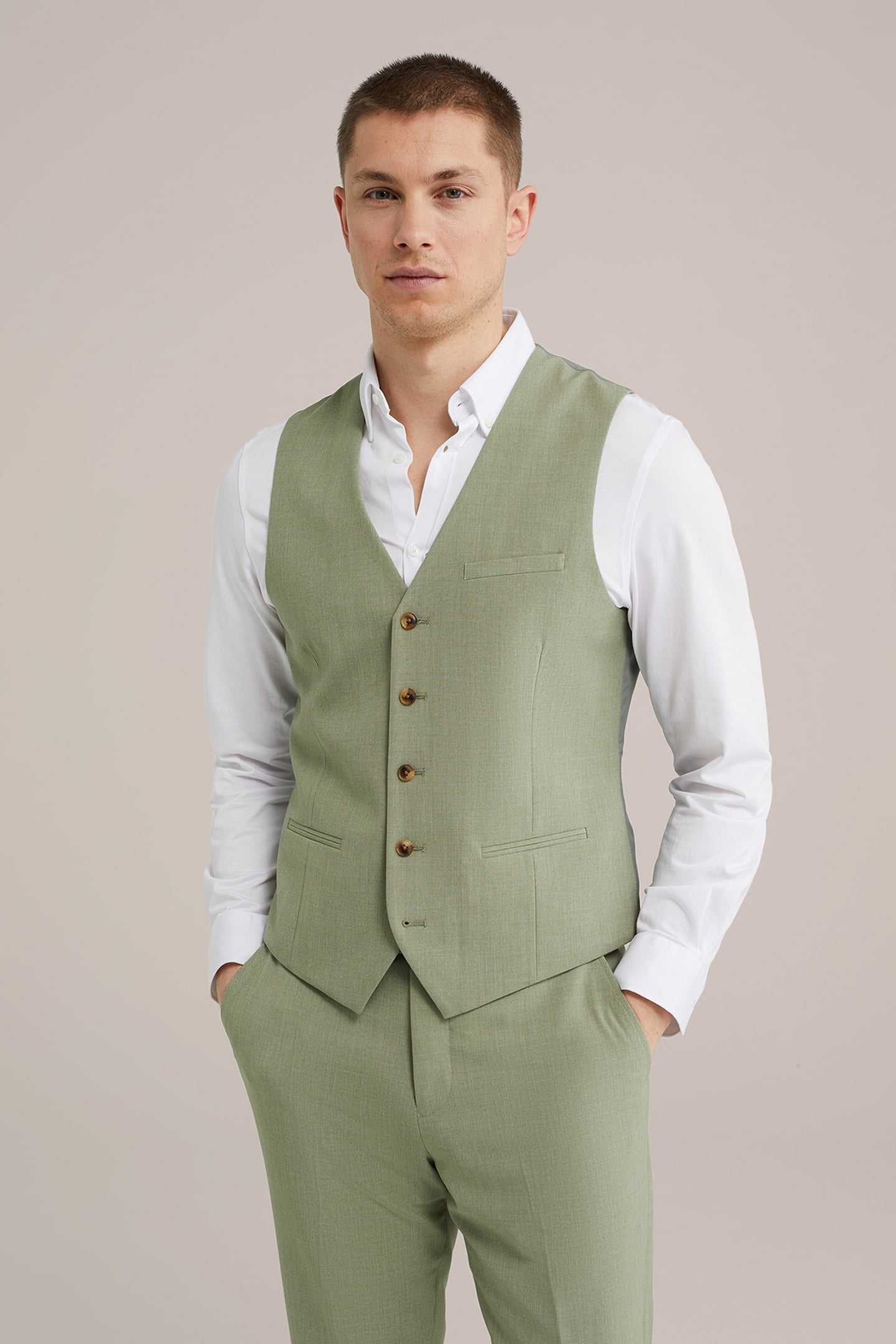 WAISTCOAT LIGHT GREEN 1