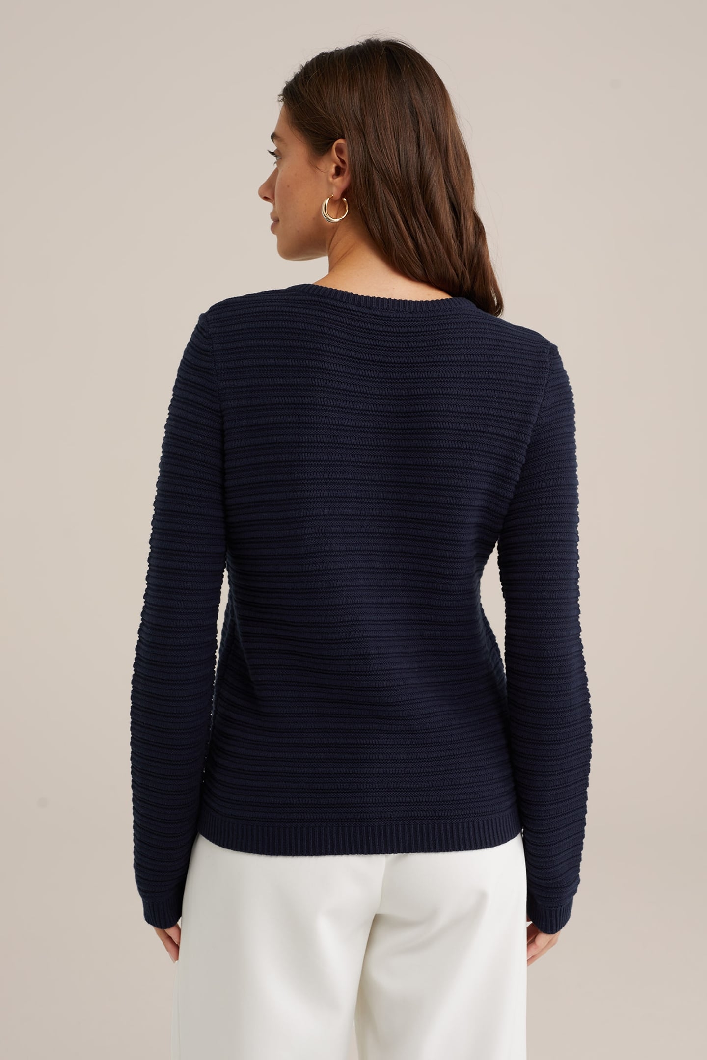KNITTED CARDIGAN NAVY BLUE 2