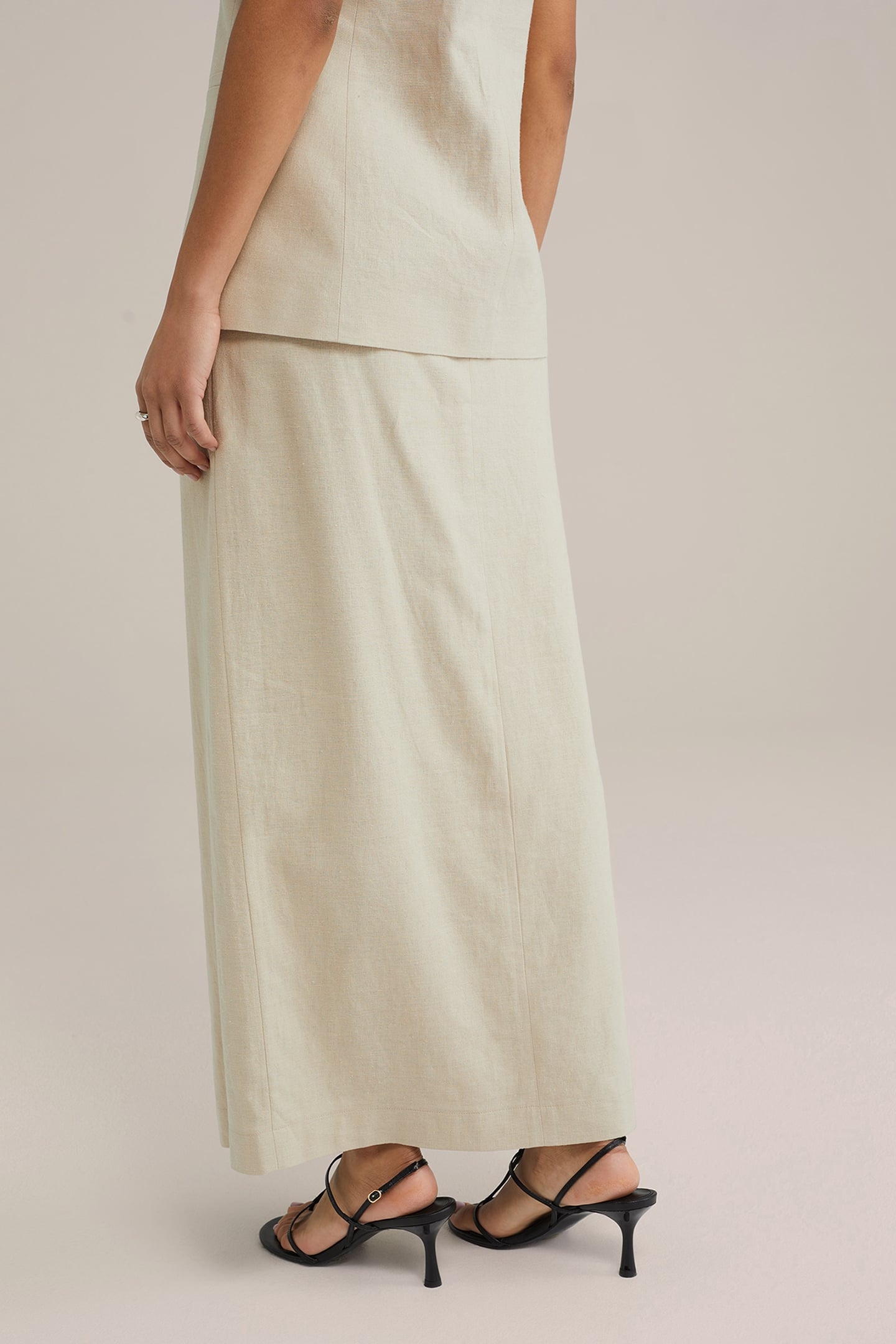 SKIRT MAXI LENGTH BEIGE 2