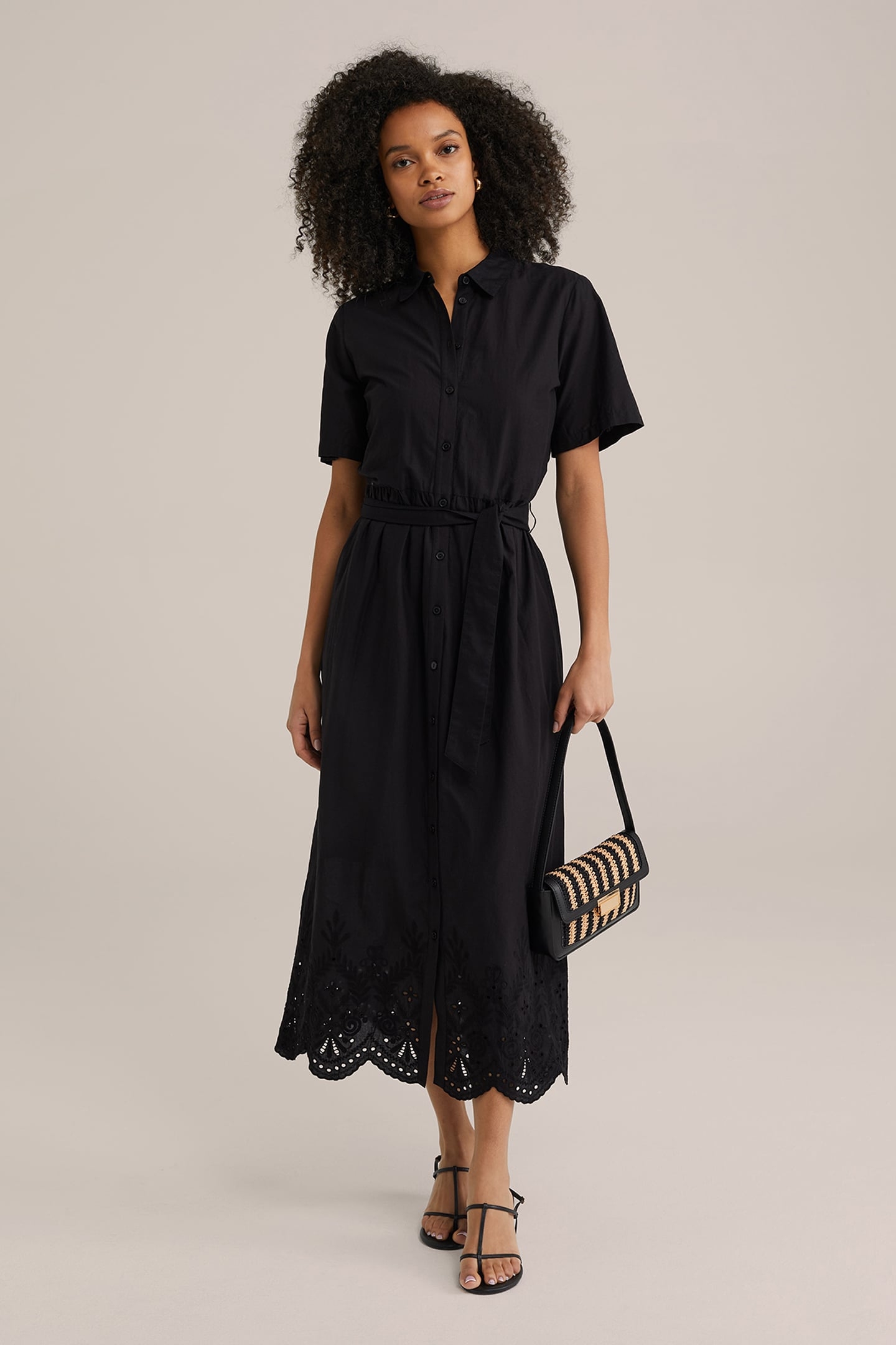 DRESS MID LENGTH BLACK 1