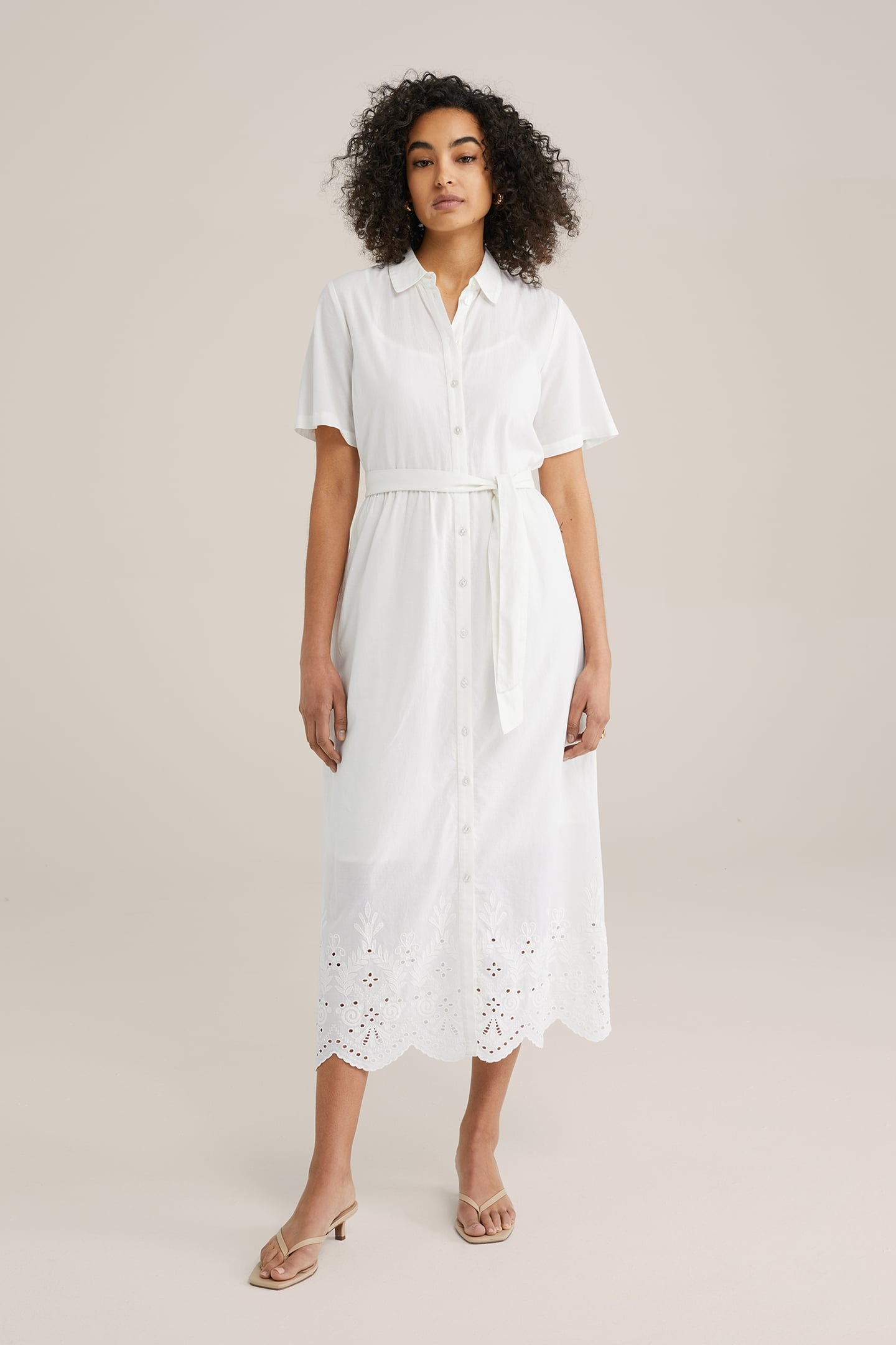 DRESS MID LENGTH WHITE 1