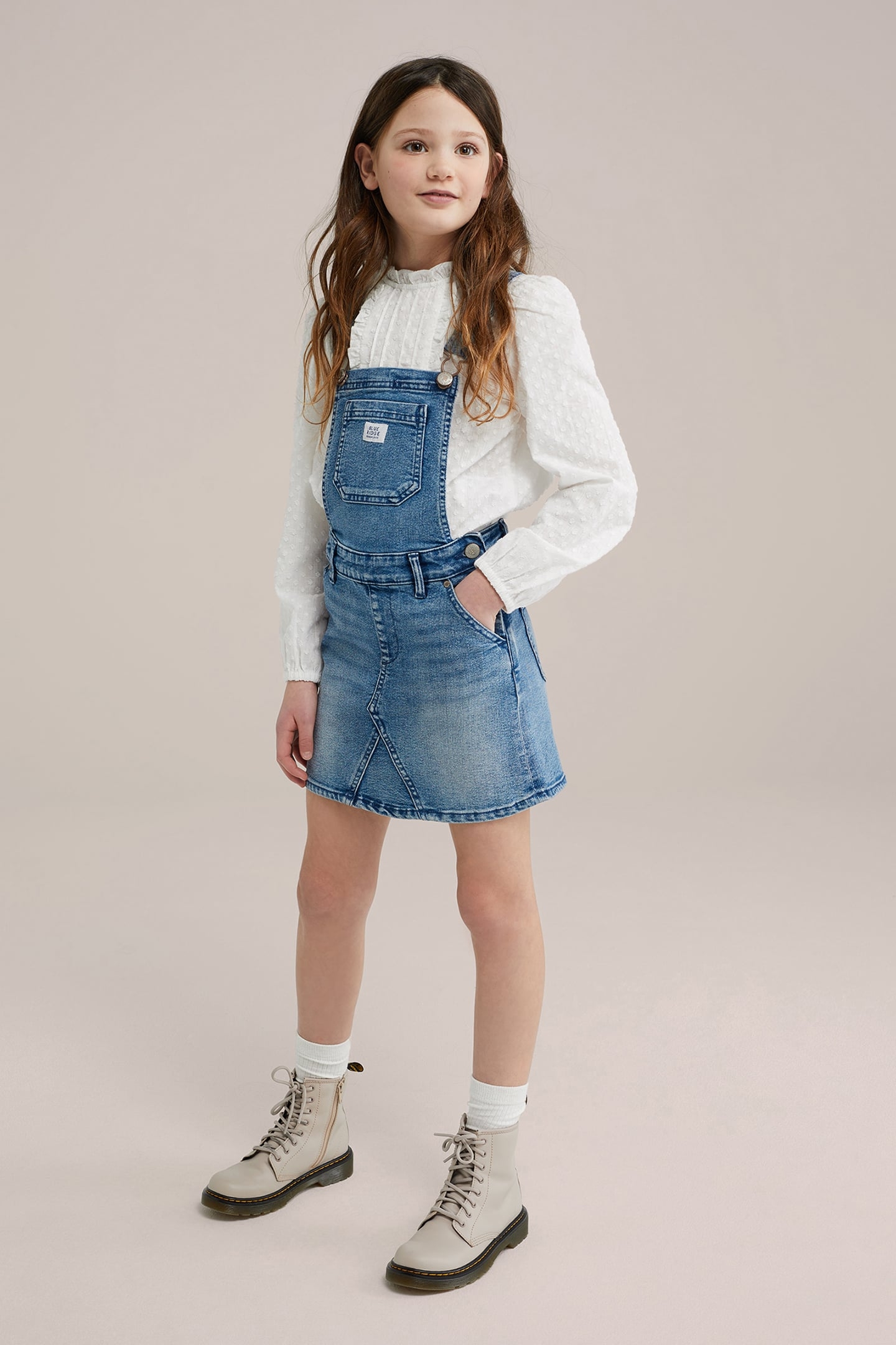 SKIRT MEDIUM LENGTH BLUE 1