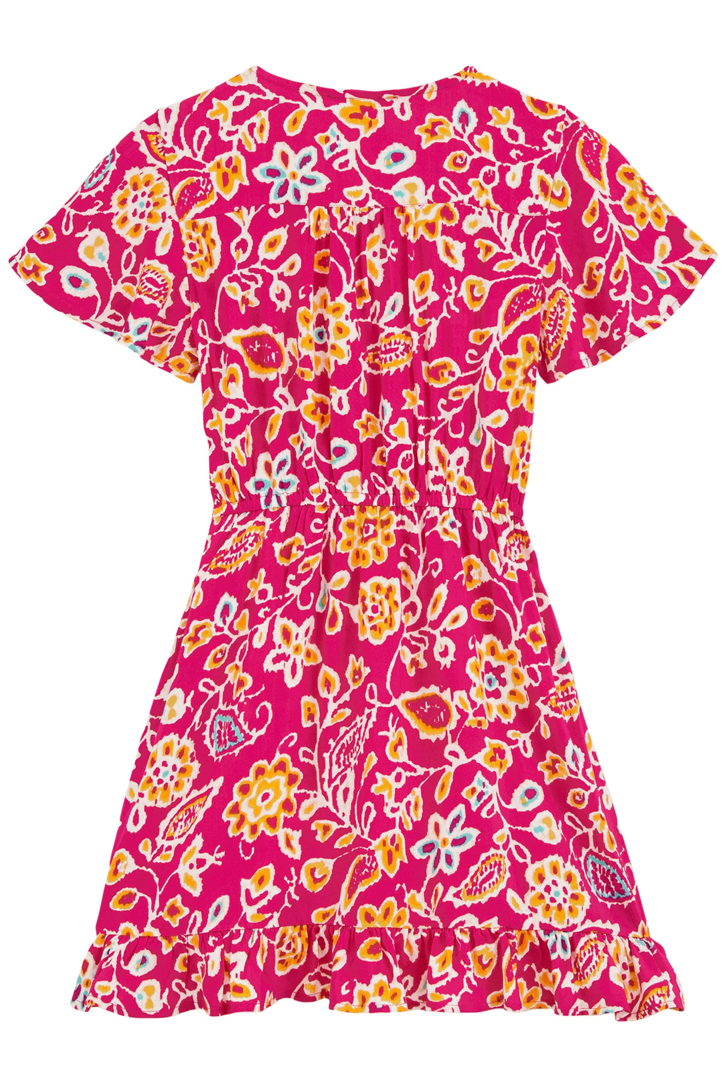 DRESS MID LENGTH BRIGHT PINK 4