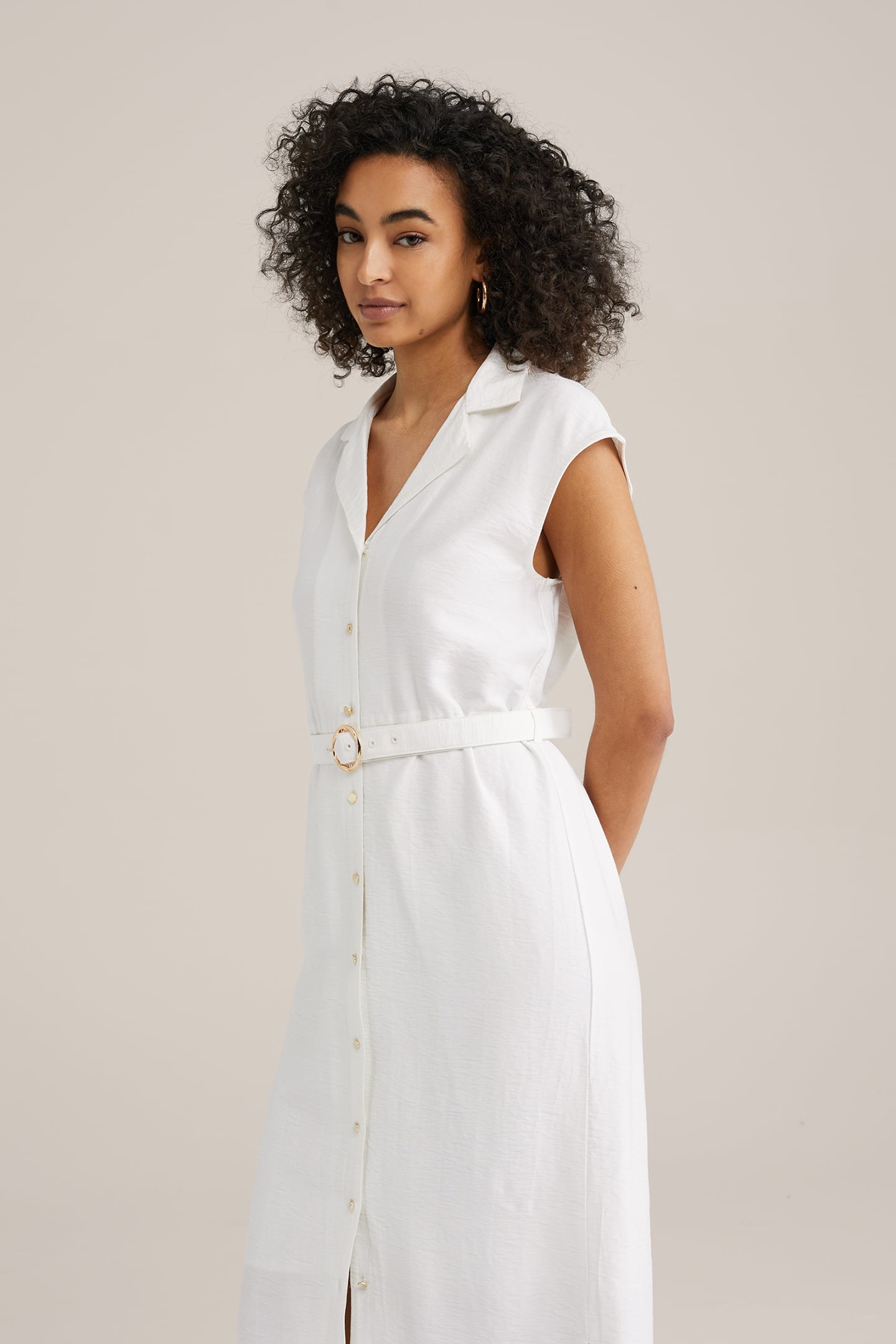 DRESS MID LENGTH WHITE 4