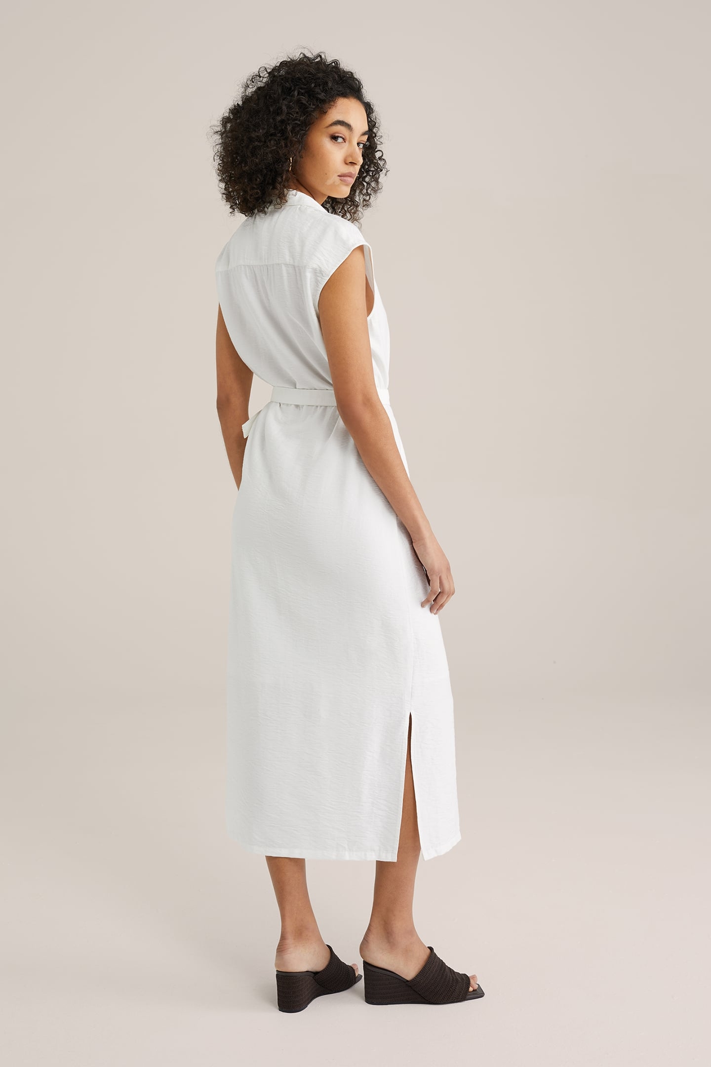 DRESS MID LENGTH WHITE 2