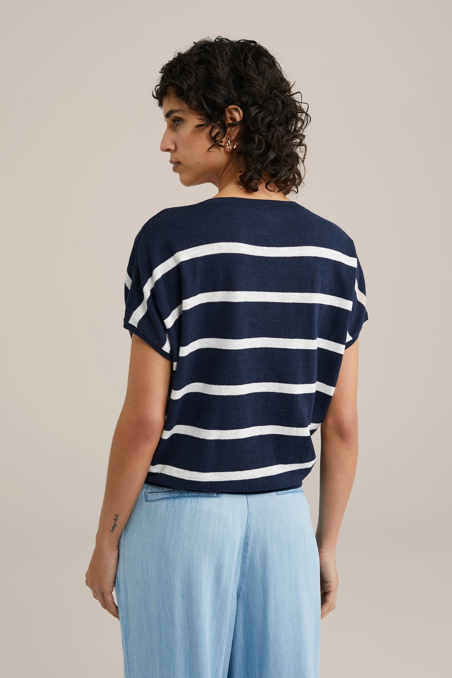 KNITTED PULLOVER DARK BLUE 2