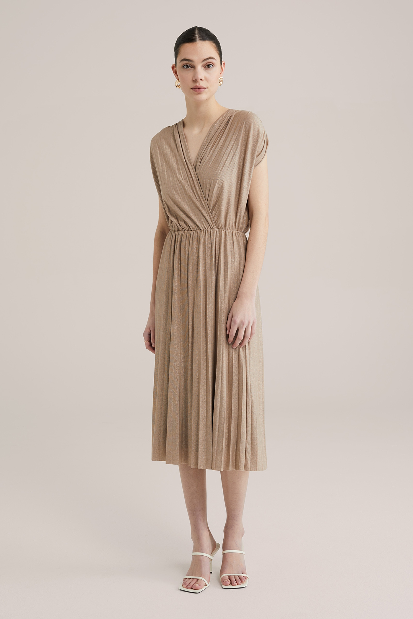DRESS MID LENGTH GOLD 1
