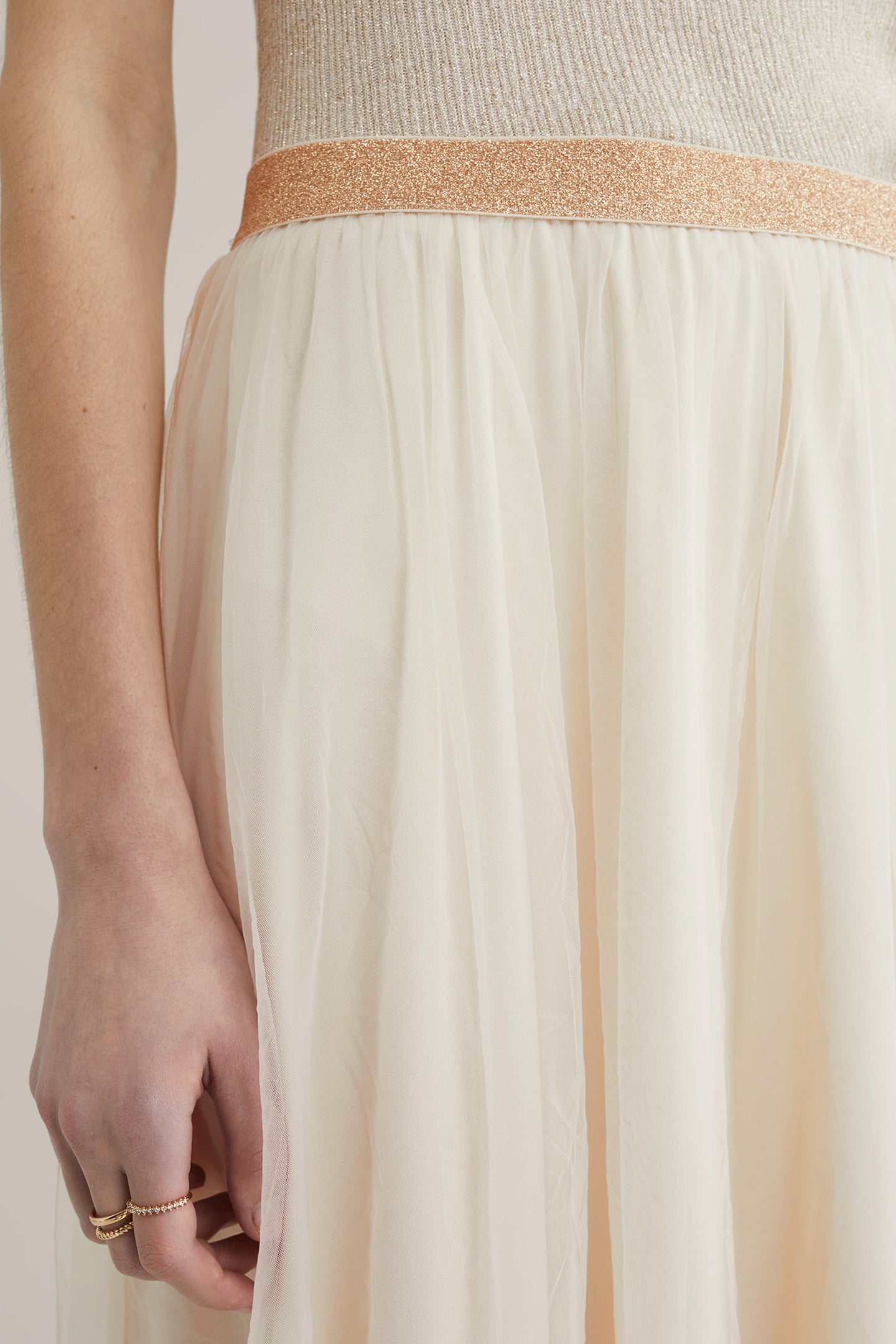 SKIRT MEDIUM LENGTH GOLD 5