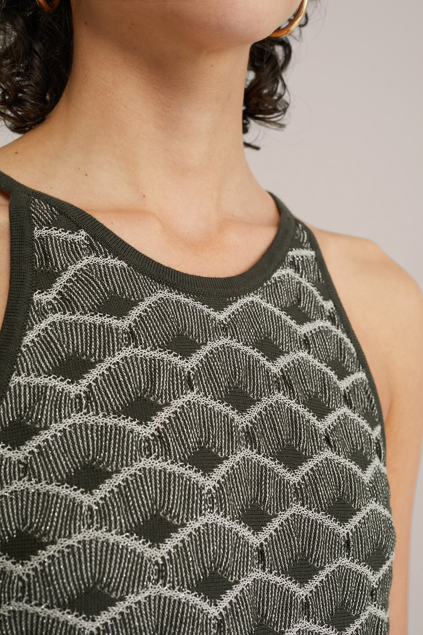 KNITTED PULLOVER DARK GREEN 5