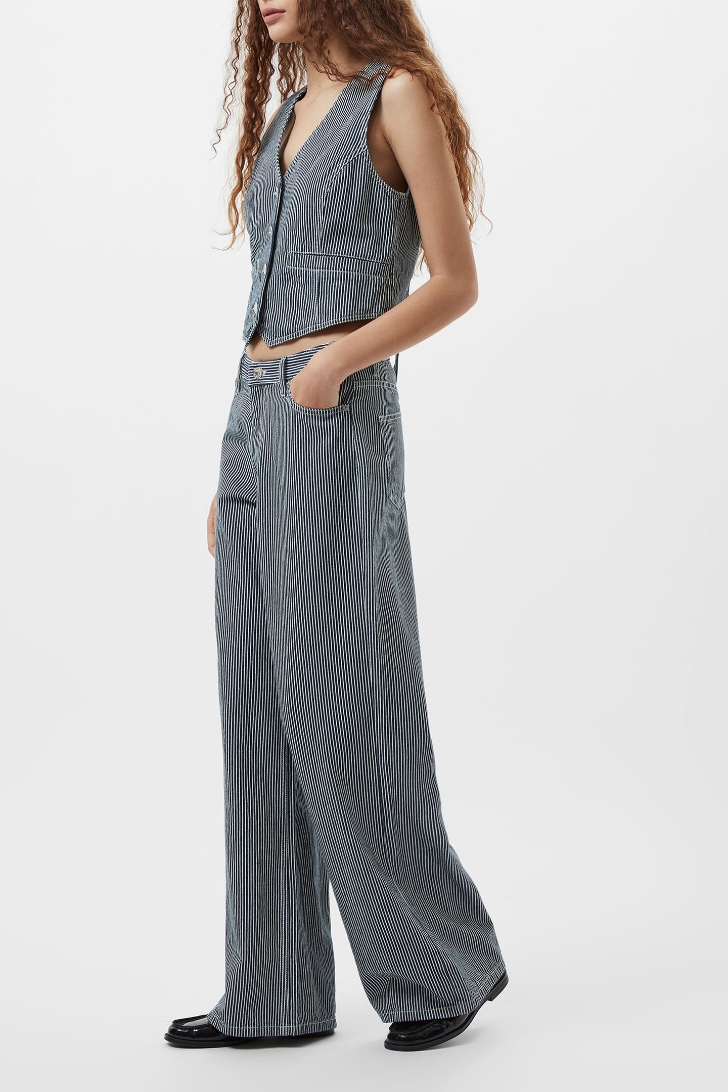 EVERETT STRIPE JEAN INDIGO/WHITE DENIM 3