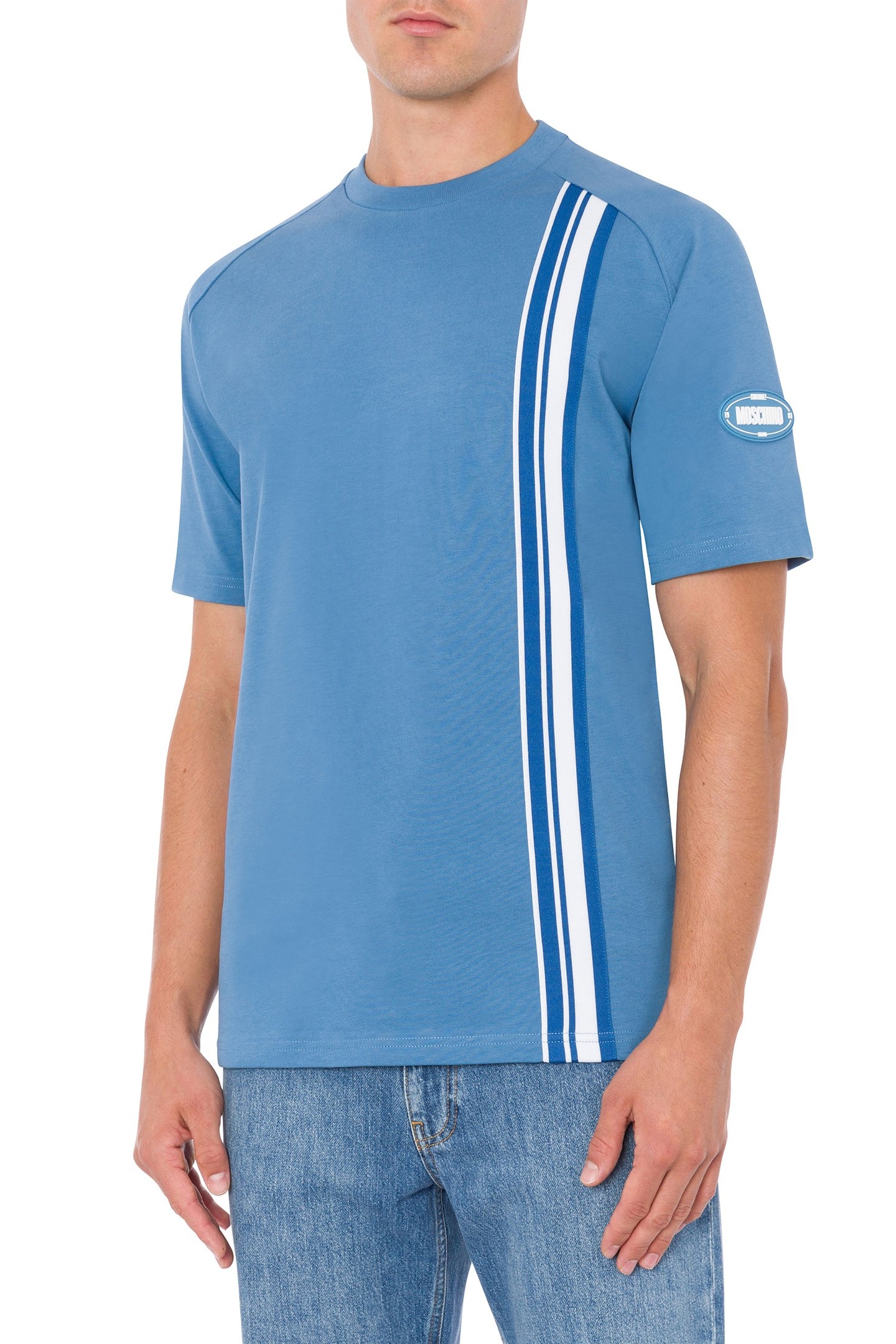 T-SHIRT OVAL PATCH BLUE 1