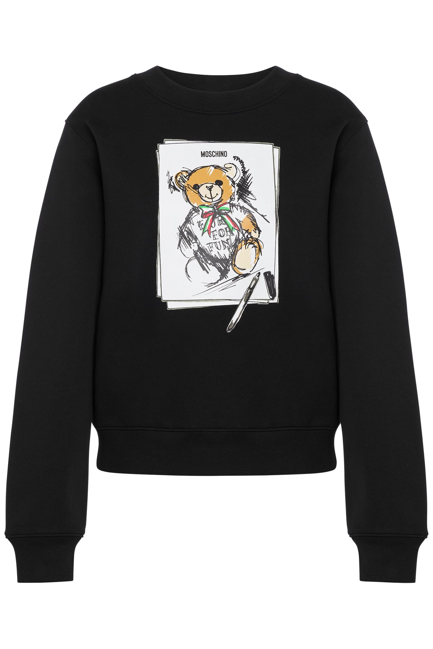 MOSCHINO TEDDY BEAR SWEATSHIRT BLACK 3