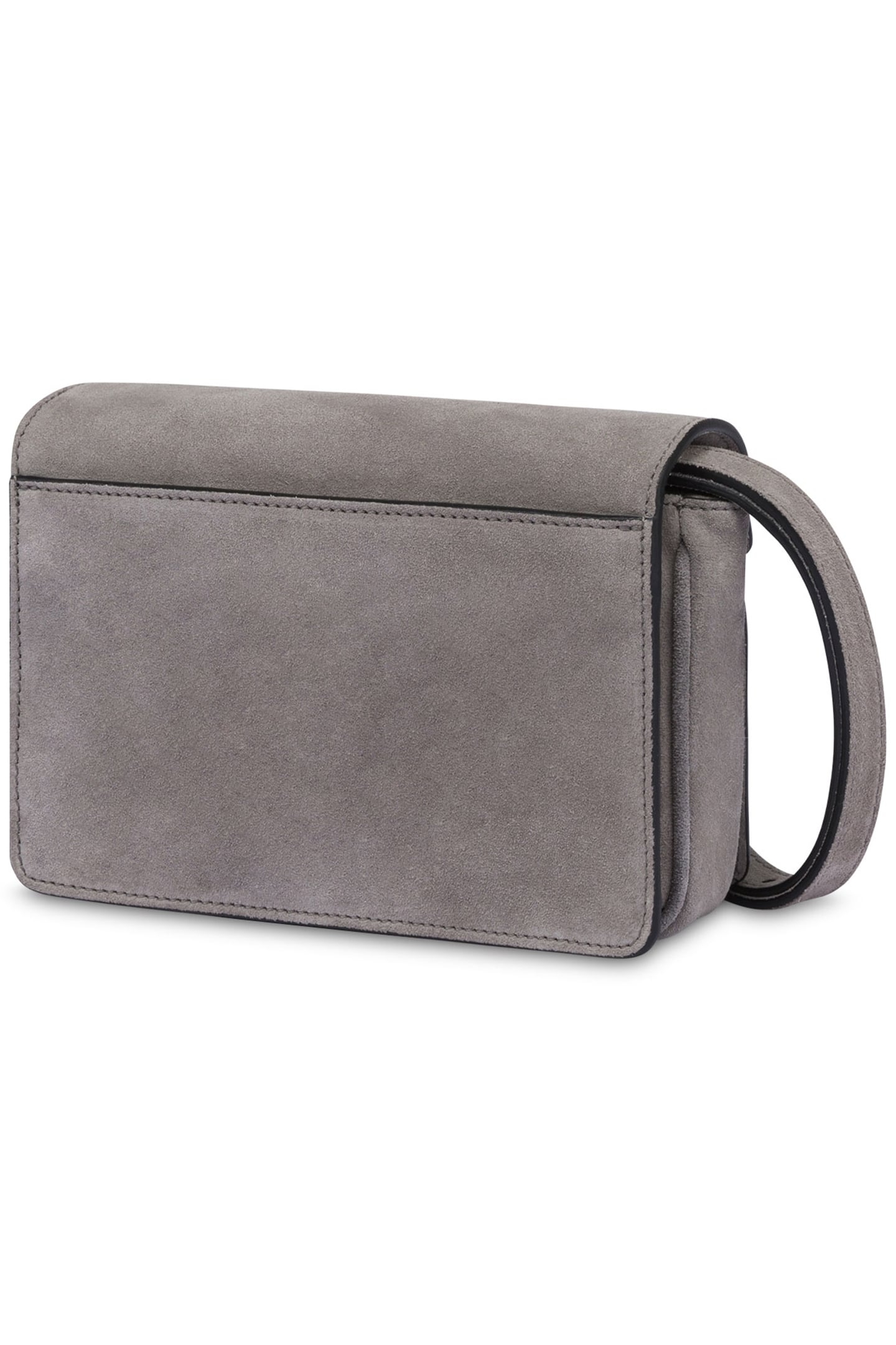 SMALL SPLIT LEATHER BAG PEACE & SOFT GREY 2