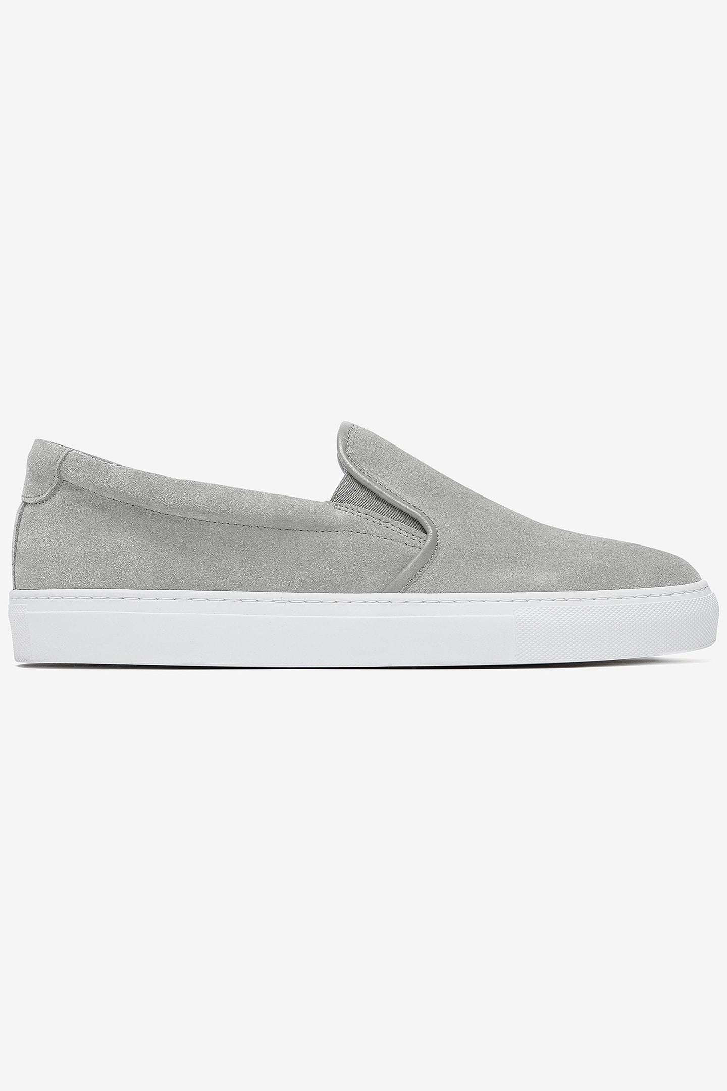 SCRAMBLE SLIP-ON SUEDE LIGHT GREY 1