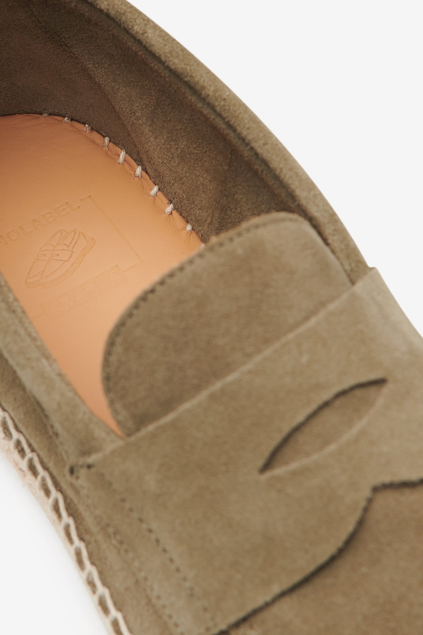 NO LABEL X ABARCA SUEDE ESPADRILLES DARK SAGE 3