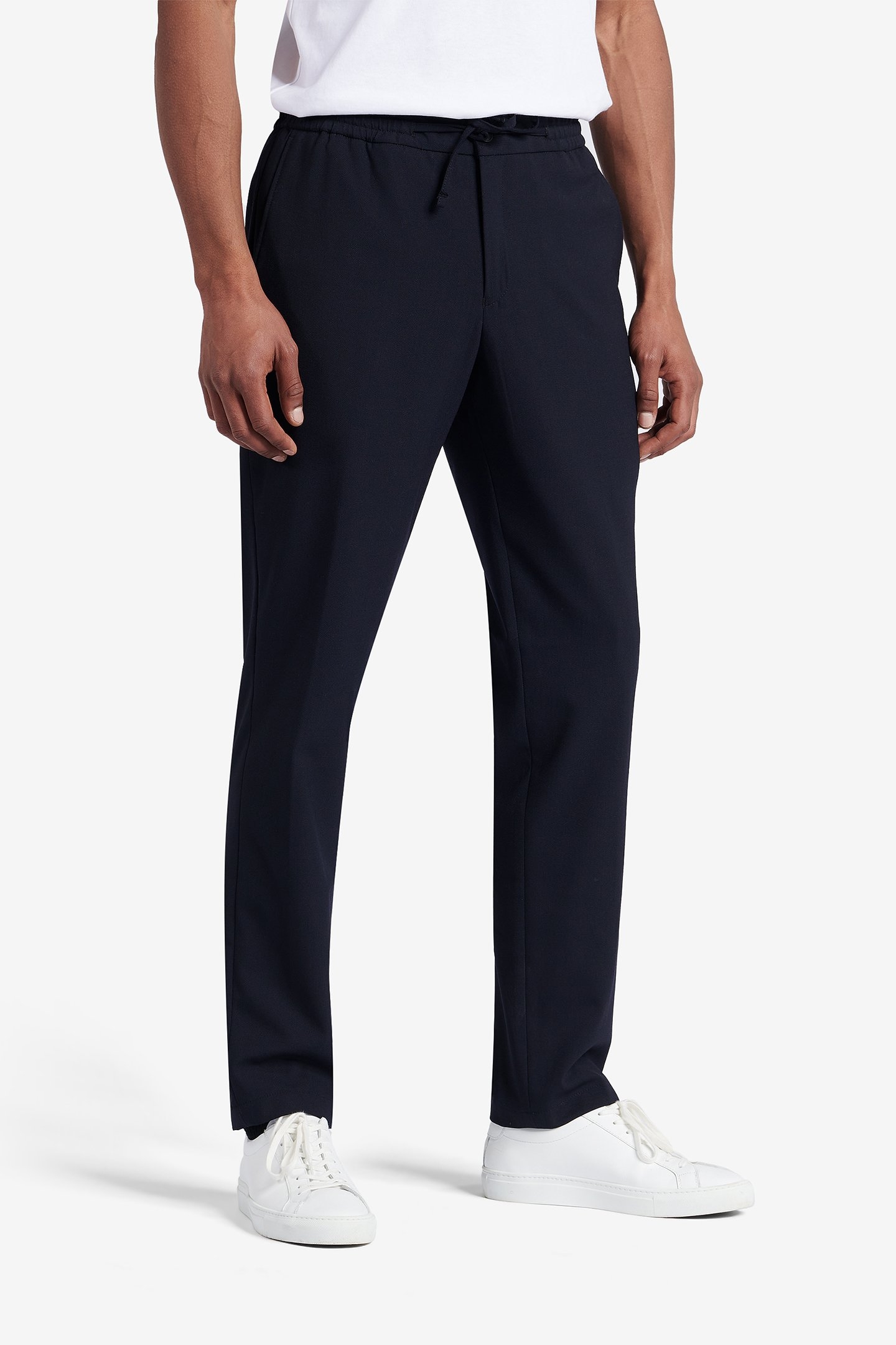 MONTREAL WASHABLE FLANNEL WOOL-STRETCH NAVY 1