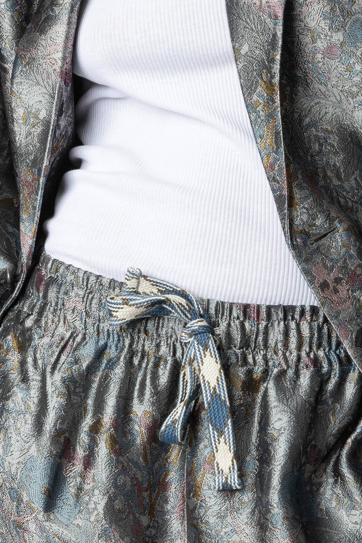 POMY JACQUARD BRITISH FLOWERS PANTS KAKI 6