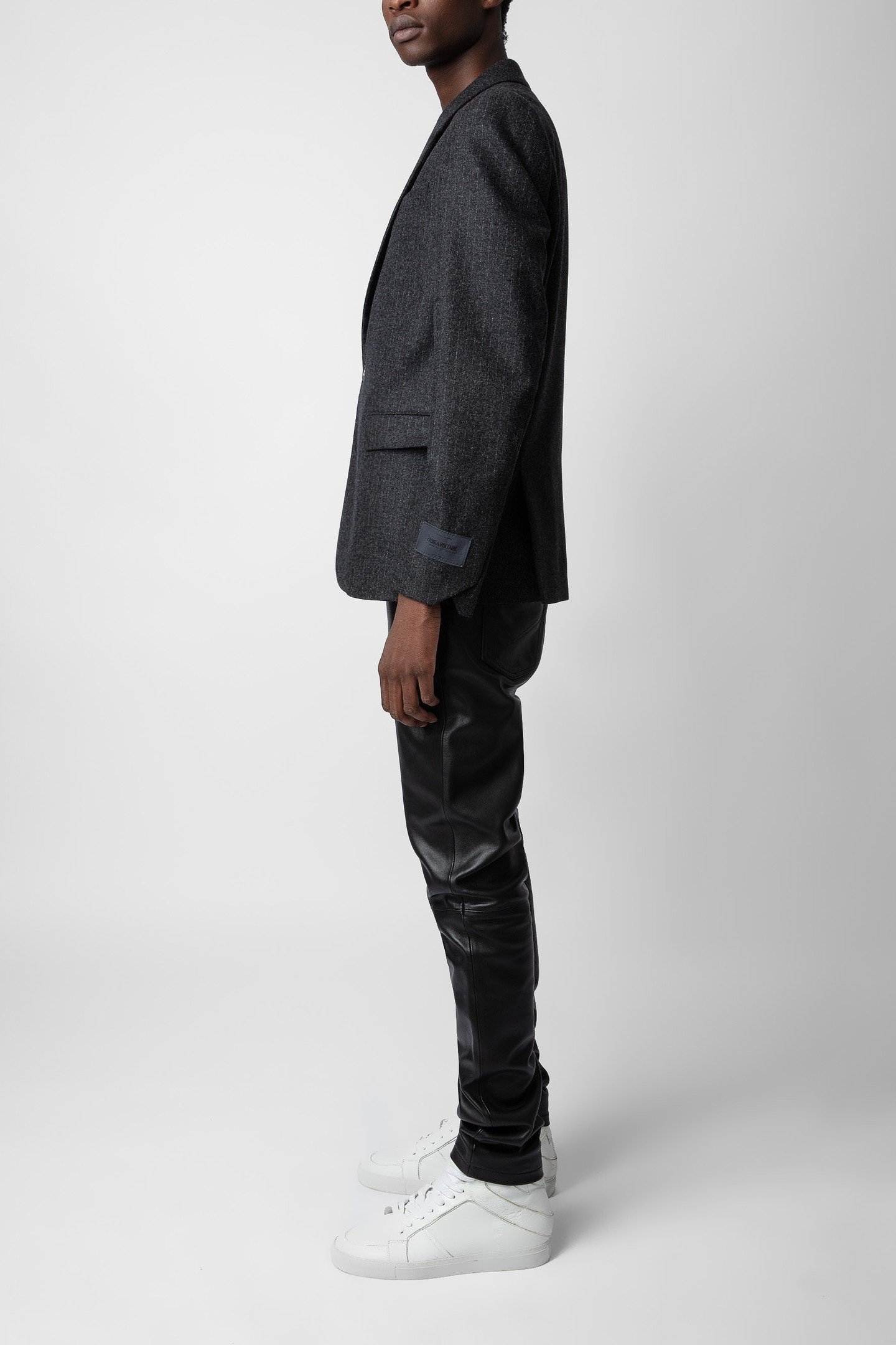 UNISEX VIKS WOOL FLANNEL STRIPE ANTHRACITE 5