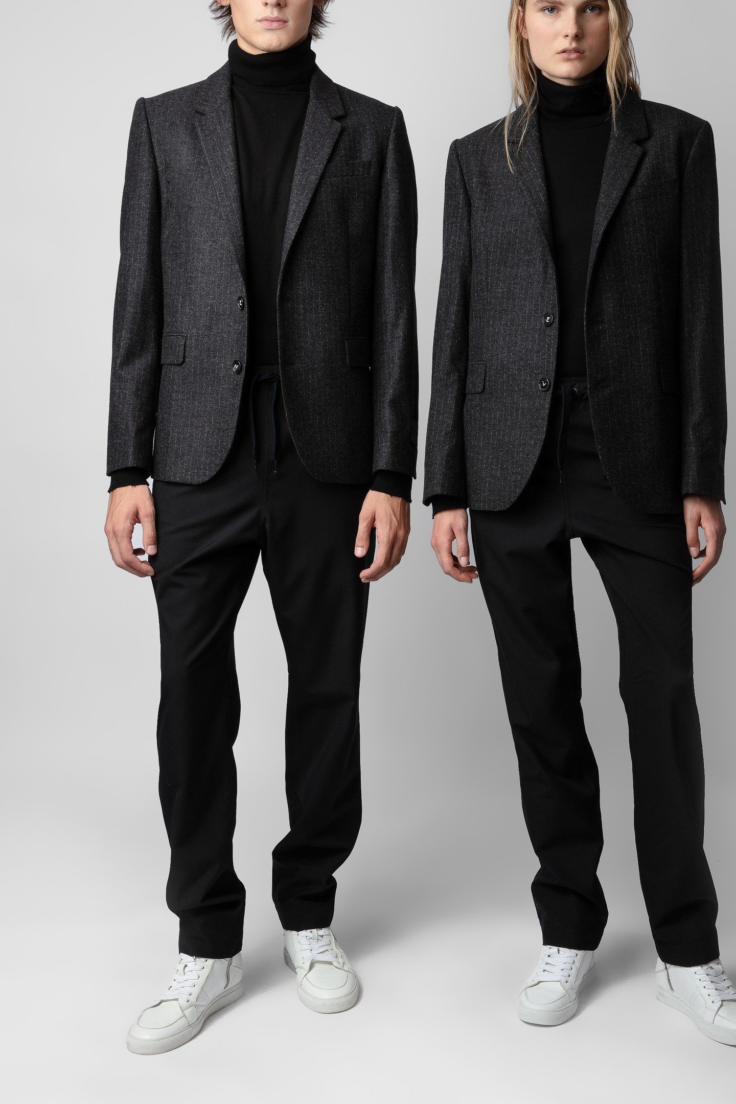 UNISEX VIKS WOOL FLANNEL STRIPE ANTHRACITE 4