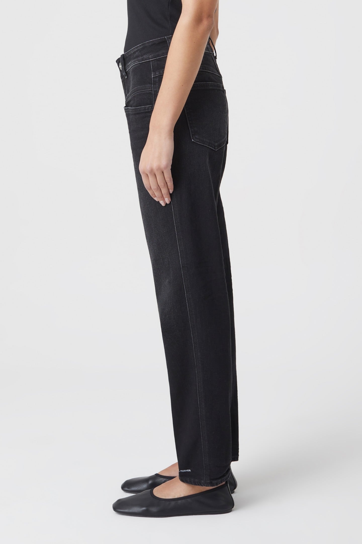 PEDAL PUSHER JEANS DARK GREY 4