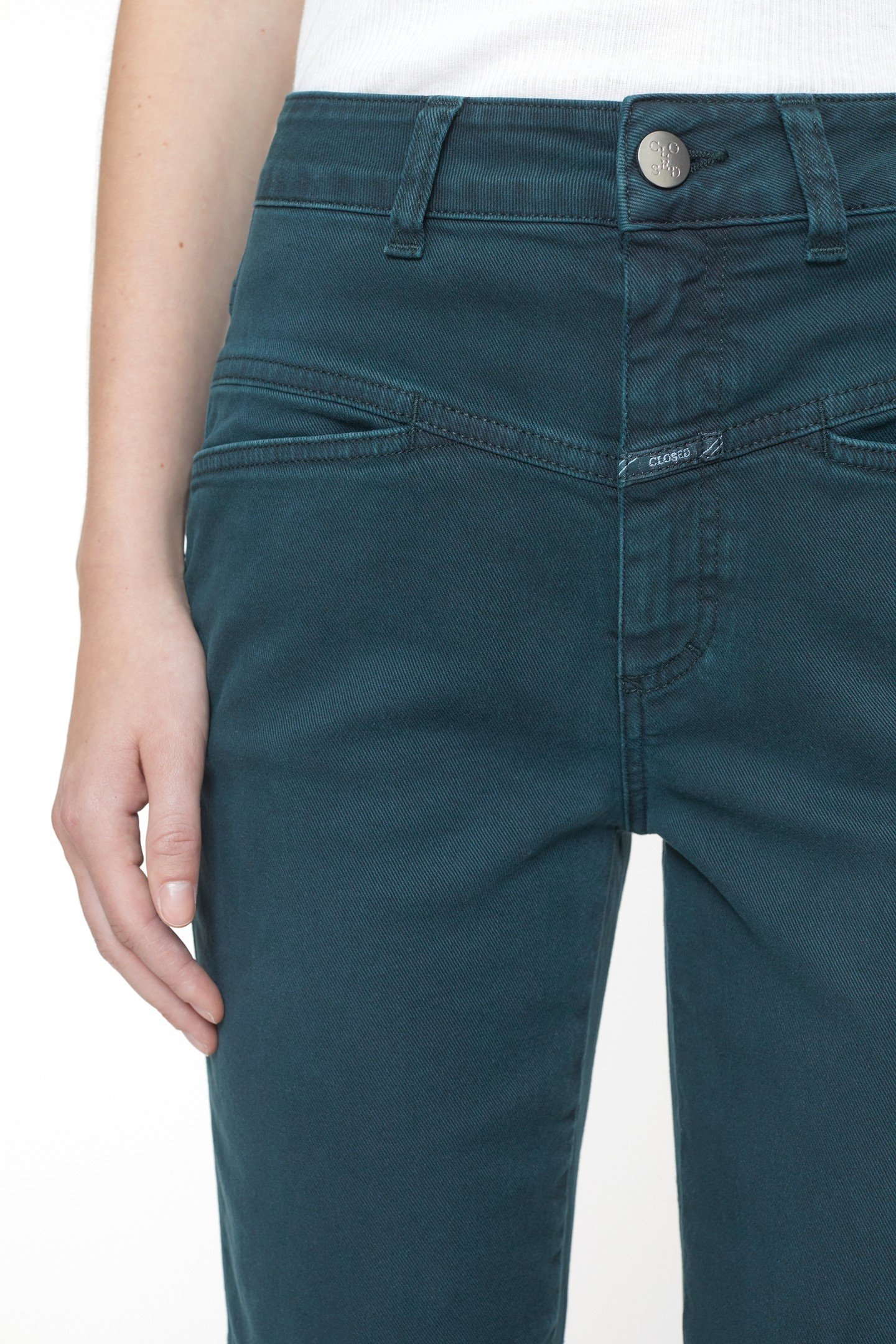 PEDAL PUSHER JEANS FERN GREEN 8