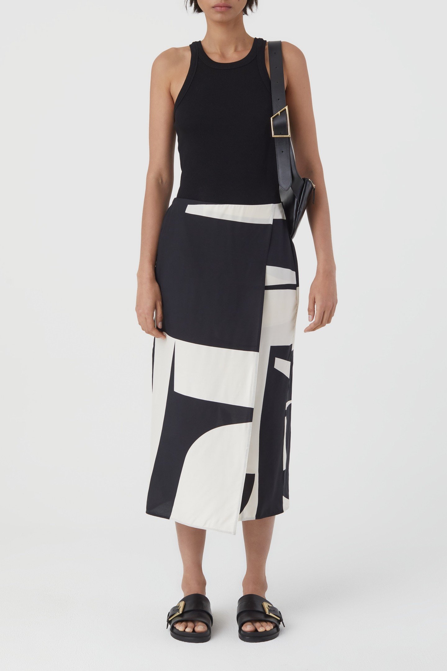 LONG SUIT SKIRT BLACK 6