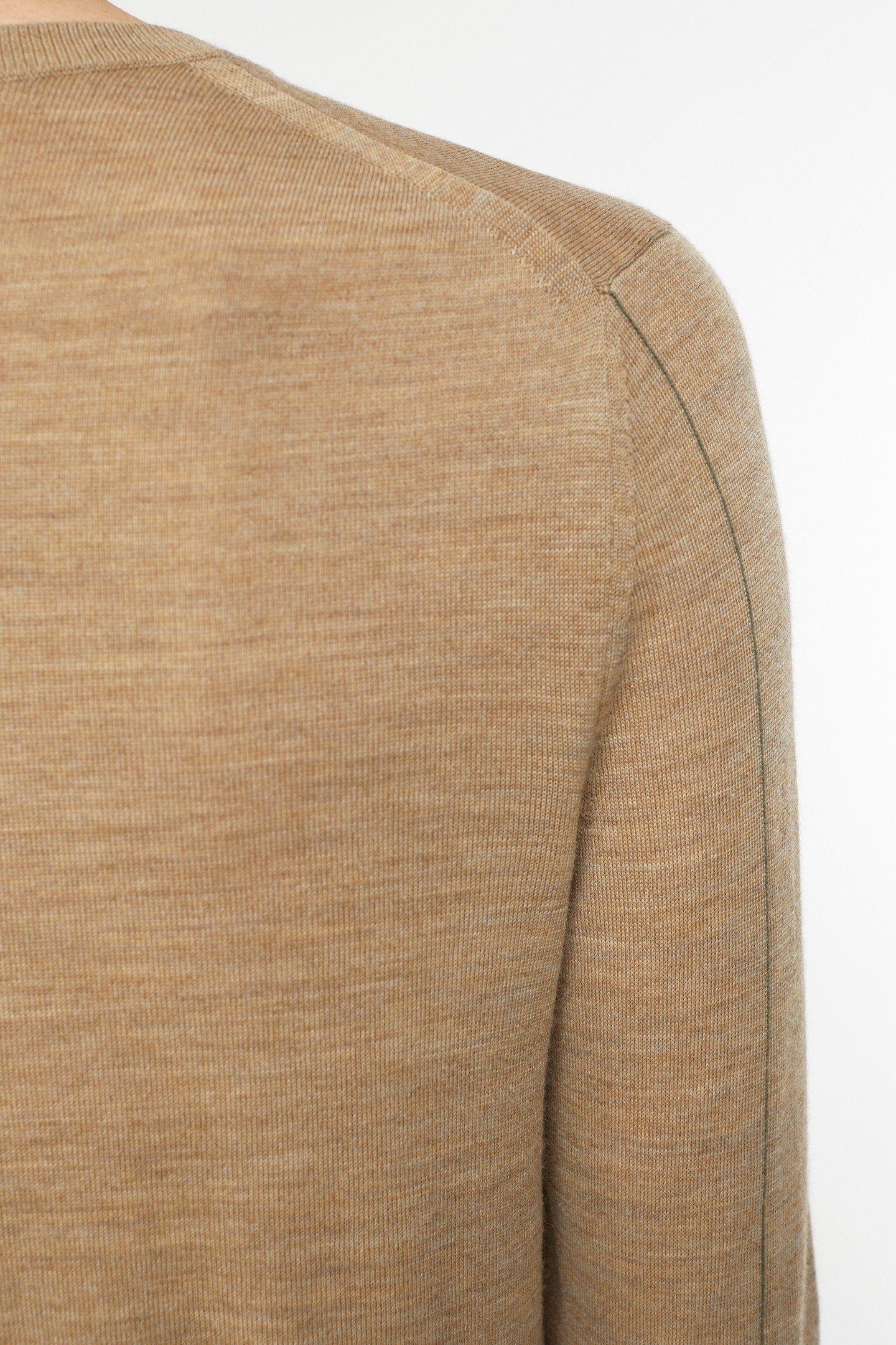 CREW NECK LONG SLEEVE KNITS BROWN SUGAR 7