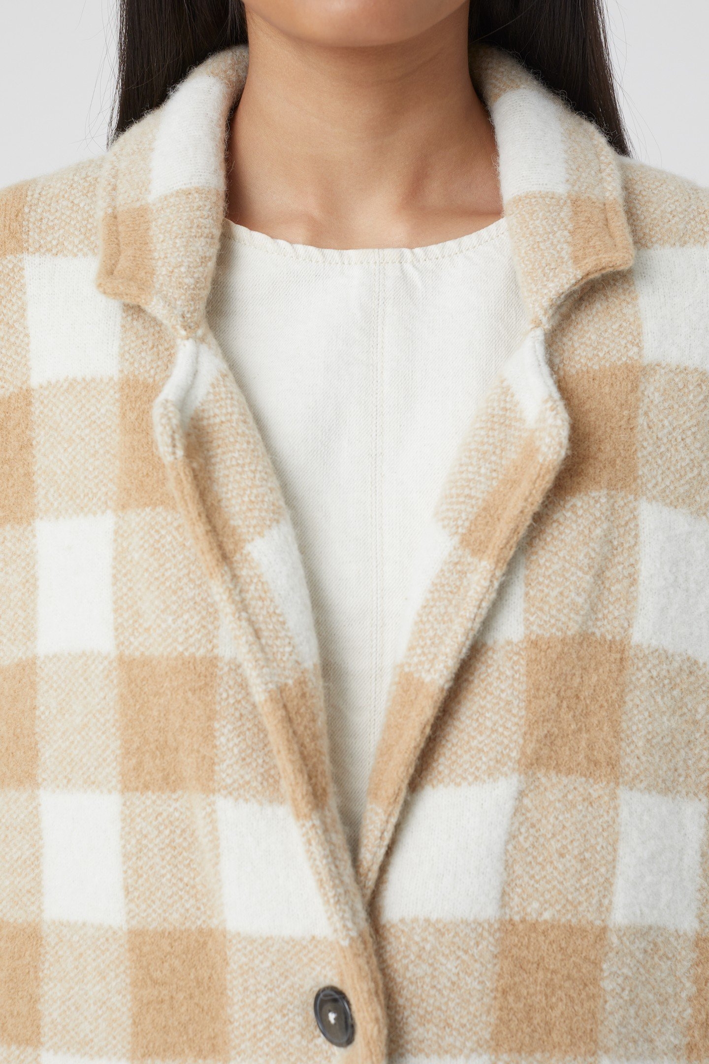 KNITTED SHACKET KNITS CHINO BEIGE 4