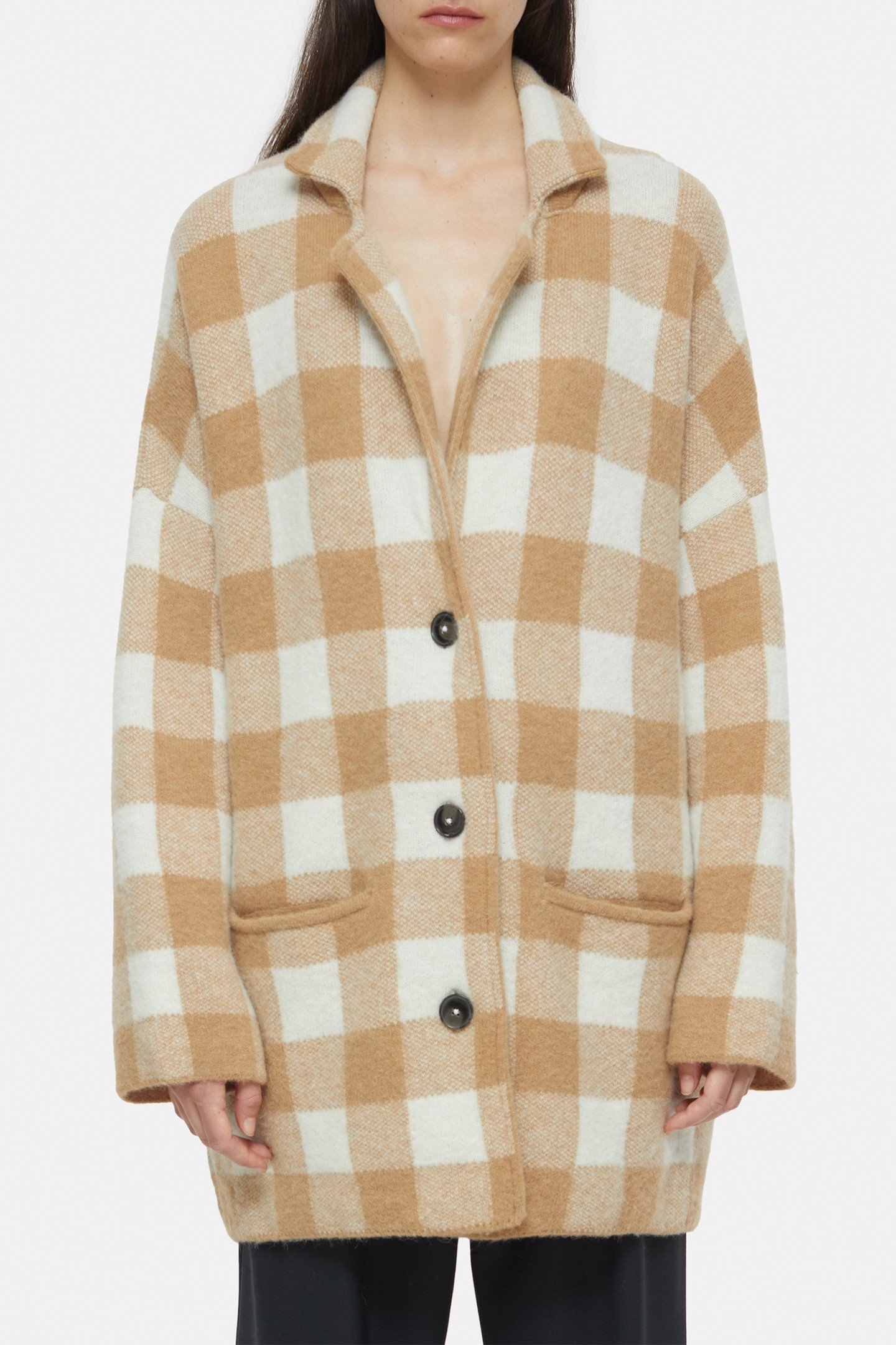 KNITTED SHACKET KNITS CHINO BEIGE 8